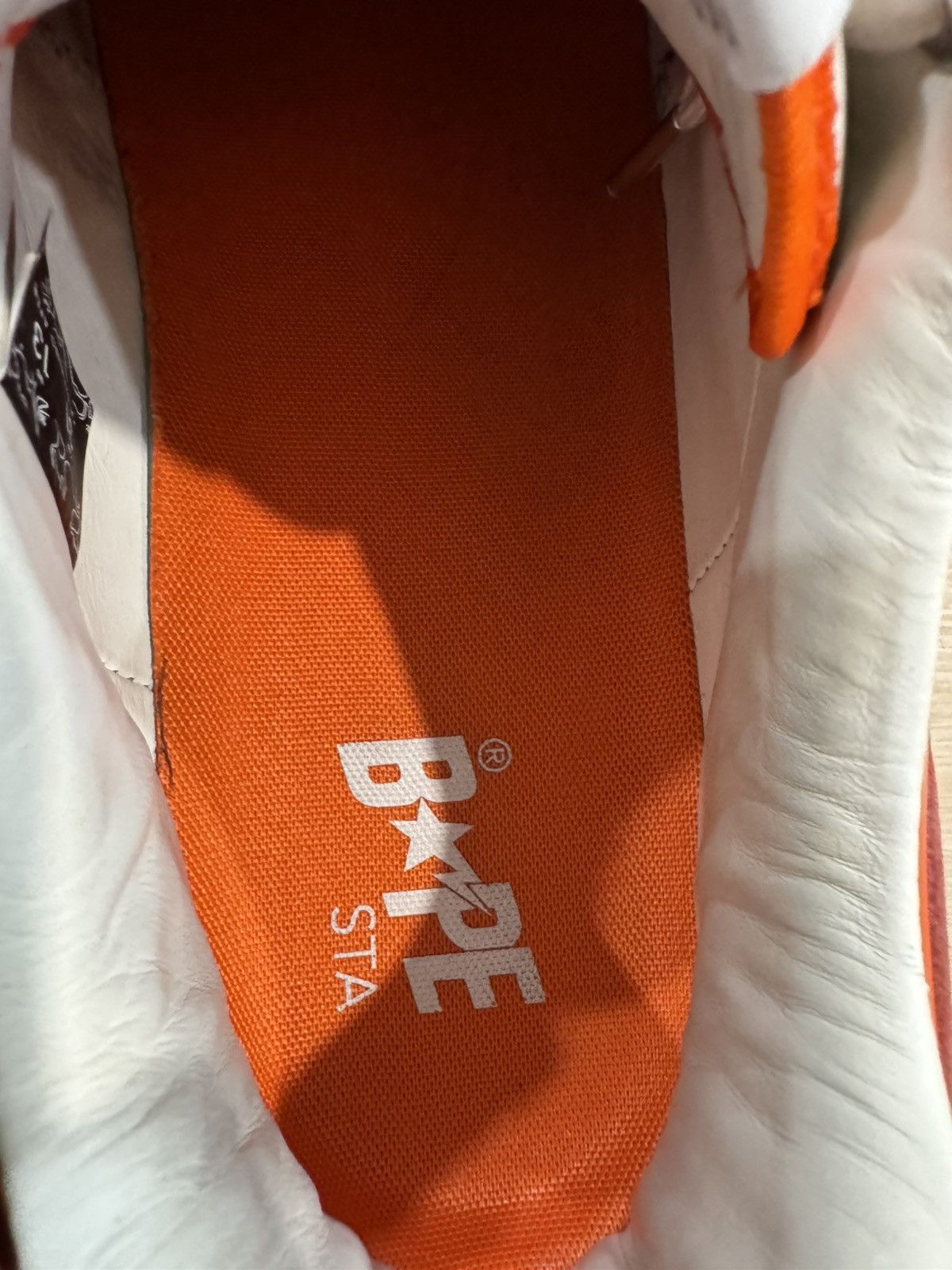 Bape Bapestas Orange Size US 13 / EU 46 - 9 Thumbnail