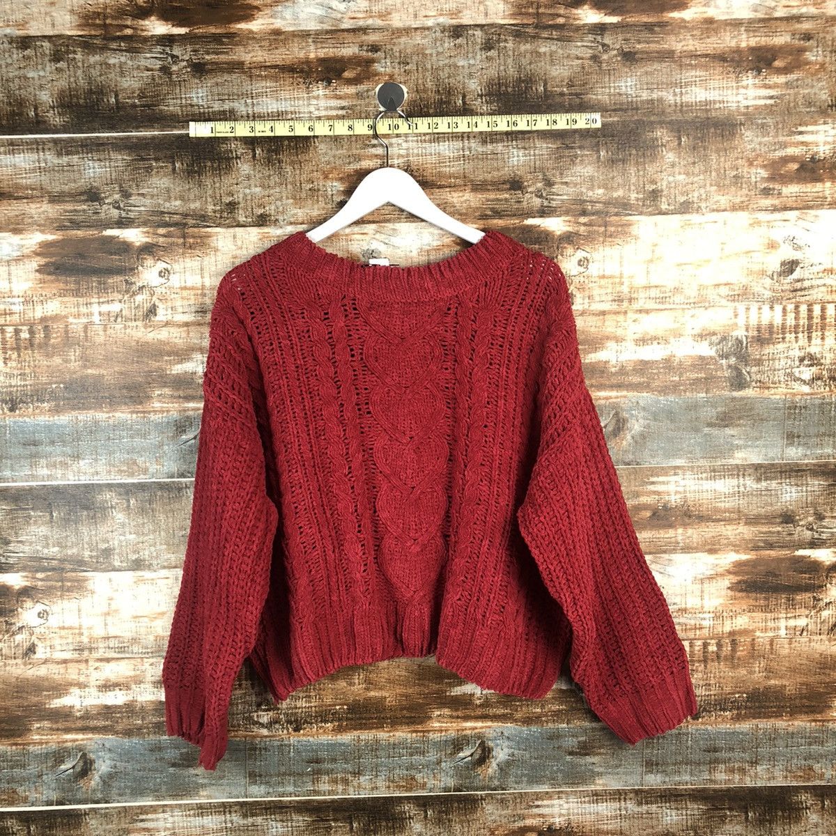 Homespun Knitwear × Japanese Brand Japanese Brand Red Knitwear #A2005 Size M / US 6-8 / IT 42-44 - 1 Thumbnail