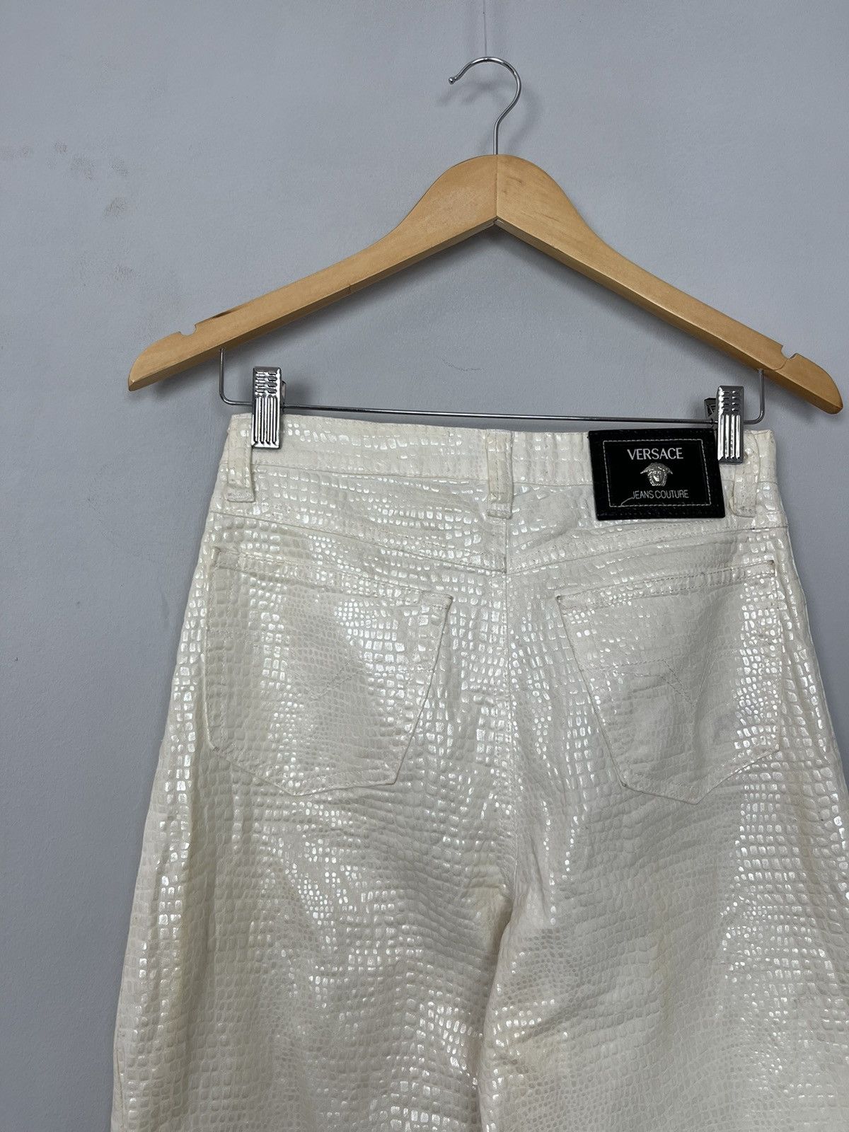 Versace × Versace Jeans Couture × Vintage Versace Jeans Couture Vintage Rare Snakeskin Pants Italy Size 29" - 2 Thumbnail