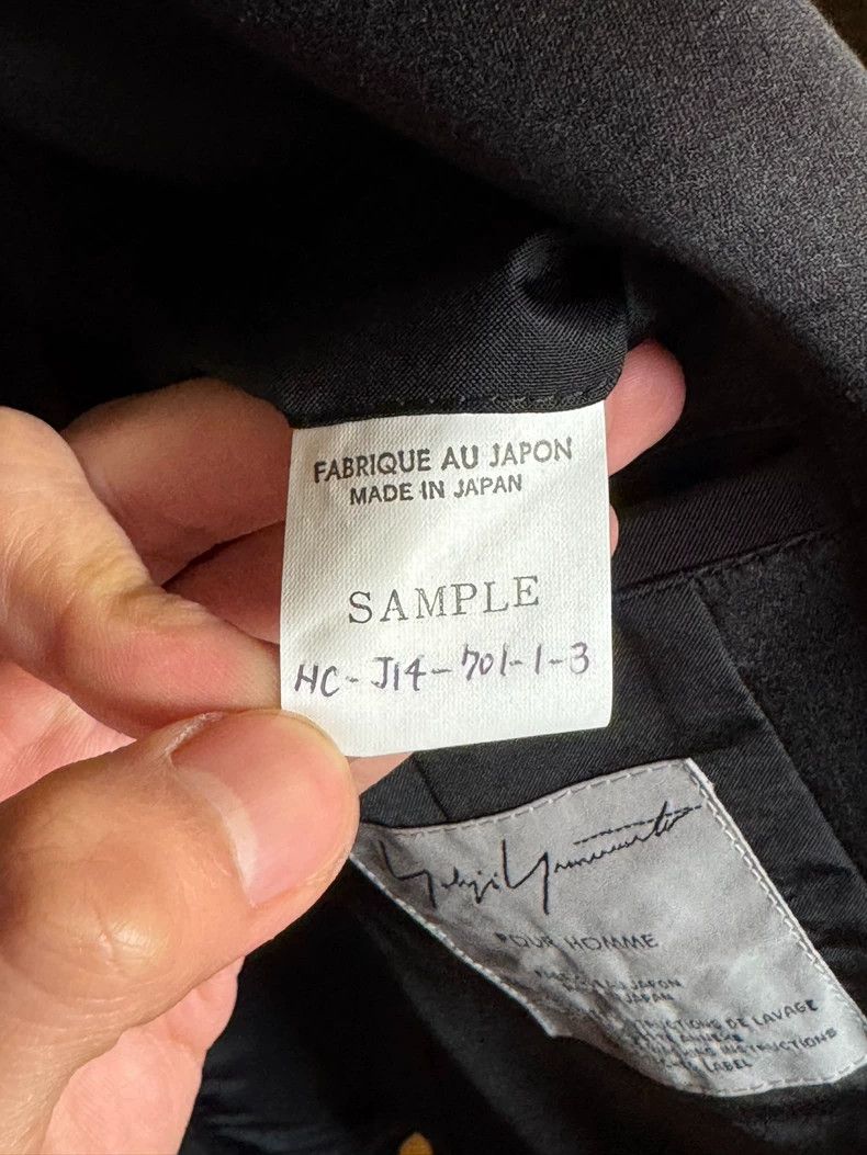 Yohji Yamamoto Yohji Yamamoto size os Suede paneled silk collar blazer Size 36R - 4 Thumbnail