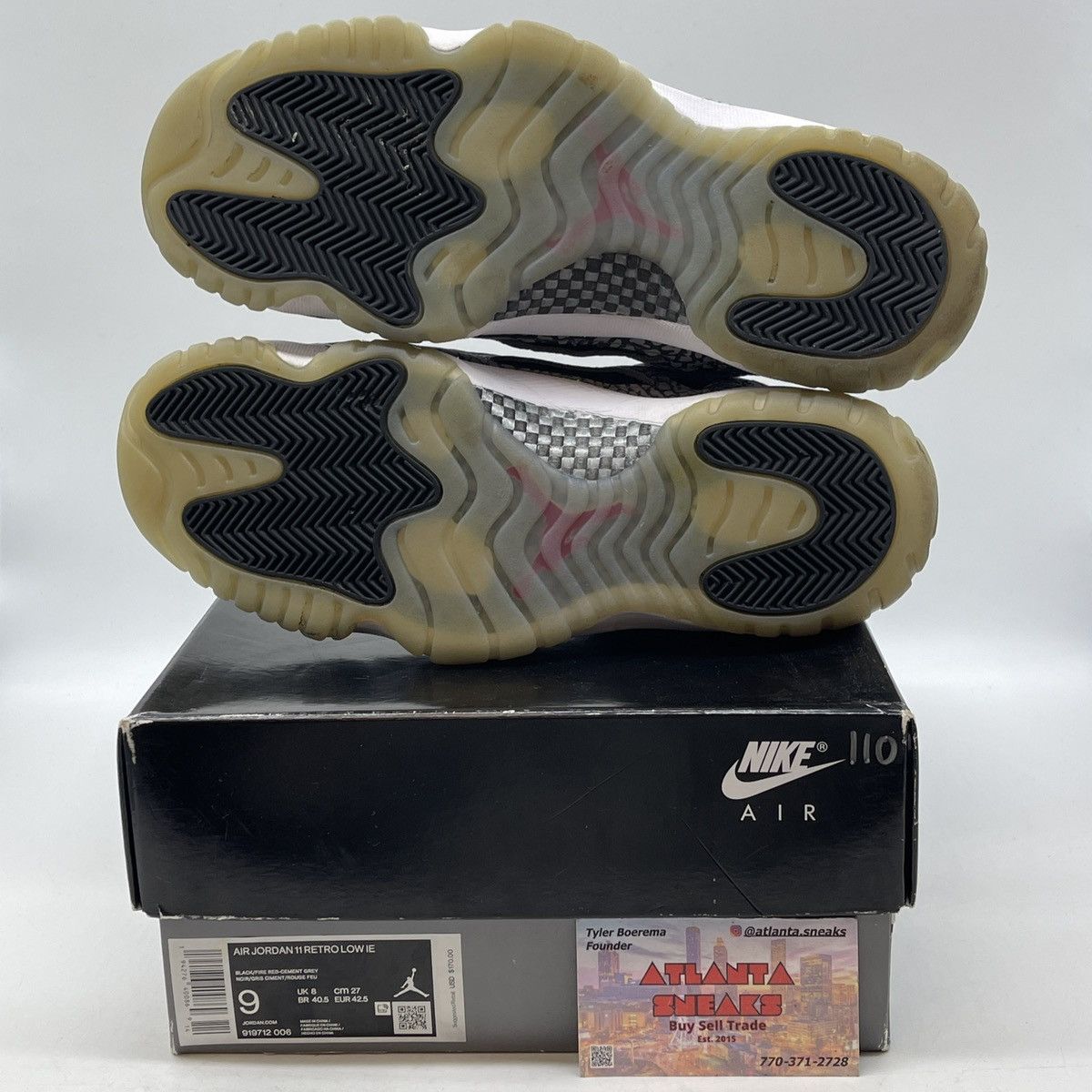 Jordan Brand Air Jordan 11 black cement Size US 9 / EU 42 - 7 Thumbnail