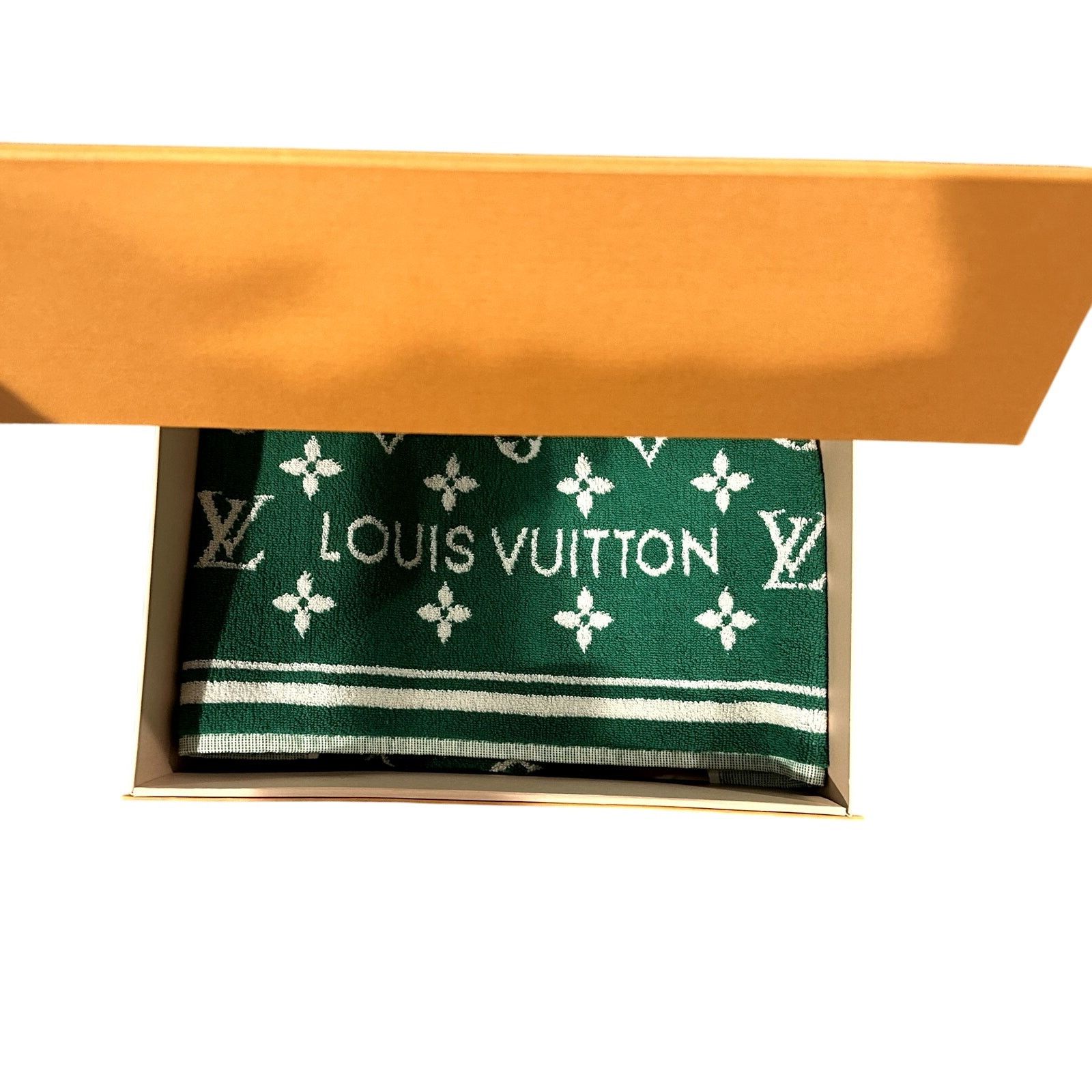 Louis Vuitton LOUIS VUITTON BeachBathTowel MonogramGreenReversibleEUCw/BOX Size ONE SIZE - 13 Thumbnail