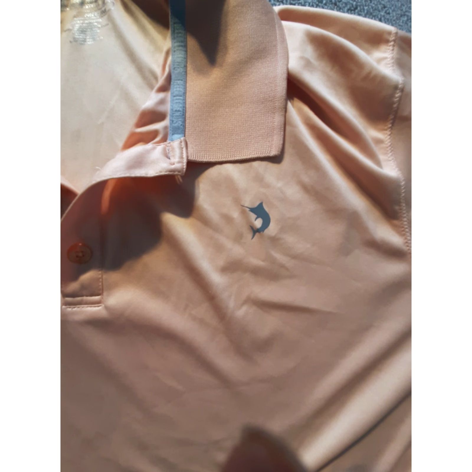 Vintage REEL LEGENDS FISHING POLO SHIRT Mens Large Orange SS Free Line Polyester Light Breathing All Seasons Geometric Crew Short Sleeve Shirt Size US L / EU 52-54 / 3 - 2 Thumbnail