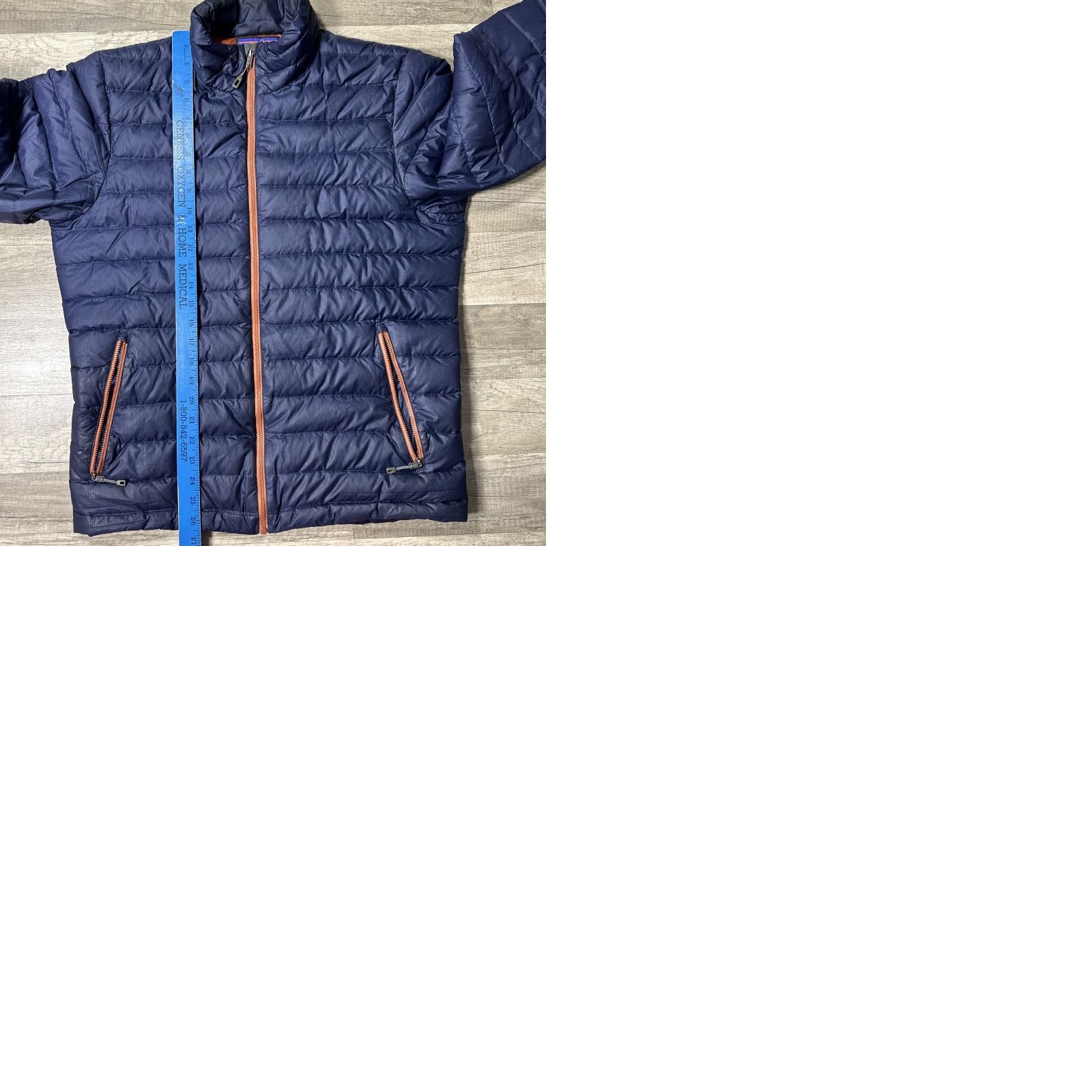 Patagonia Patagonia Women Navy Blue Down Puffer Jacket Full Zip M READ Size M / US 6-8 / IT 42-44 - 9 Thumbnail