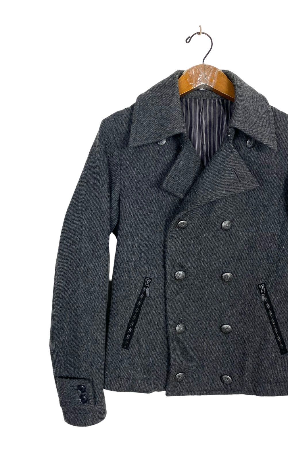 Tornado Mart Rare‼️ Vintage Tornado Mart Pea Coat Double Breasted Size US XS / EU 42 / 0 - 2 Thumbnail