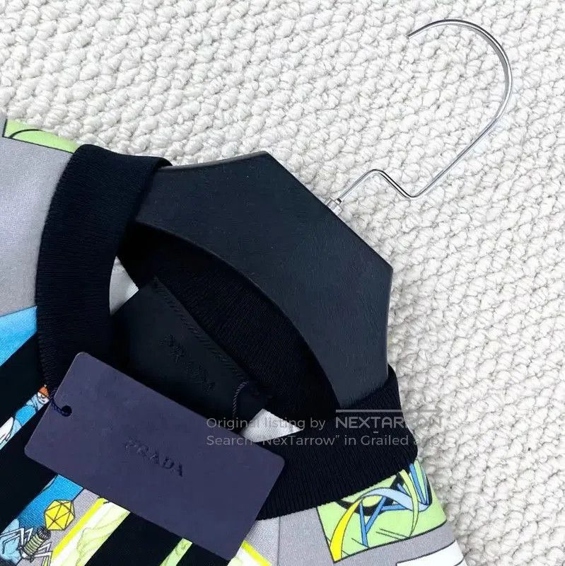 Prada Prada Multicolor Cotton Blend Short Sleeve Sweatshirt. Size US S / EU 44-46 / 1 - 3 Thumbnail