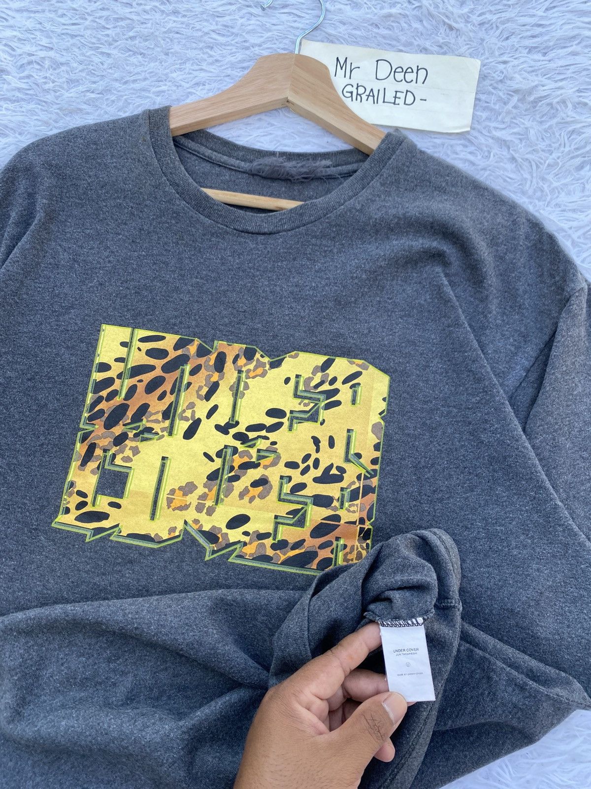 Undercover AW2001 Undercover ‘Leopard Logo’ Graphic T-Shirt Size US L / EU 52-54 / 3 - 12 Thumbnail