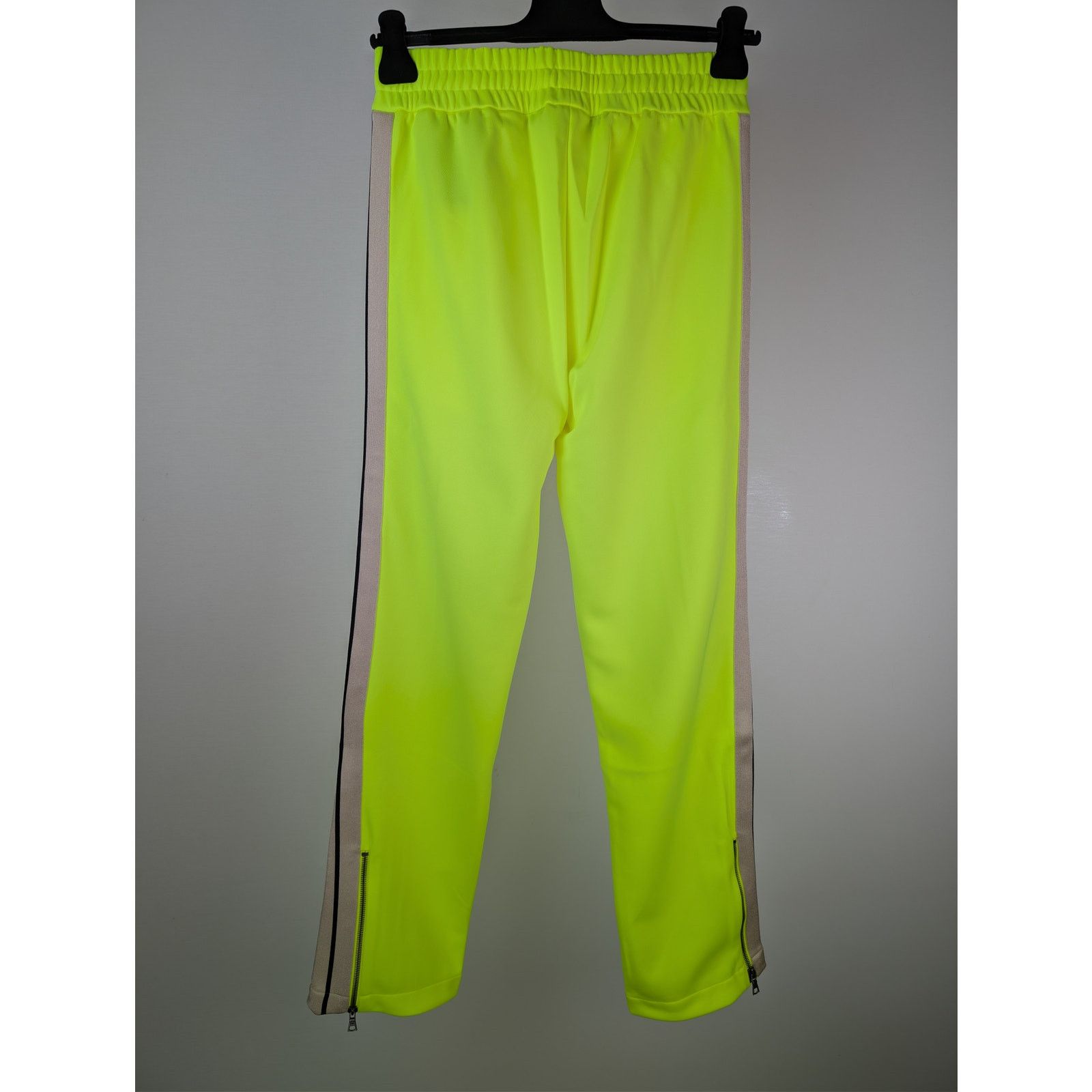 Palm Angels o1rshd1 Classic Logo Track Pants in Yellow Fluo / Off White Size US 32 / EU 48 - 11 Thumbnail