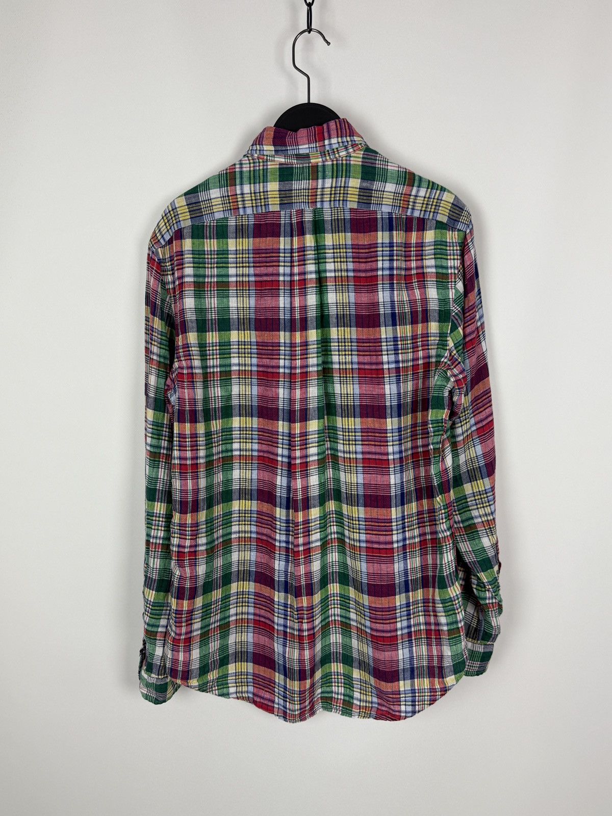 Polo Ralph Lauren Polo Ralph Lauren Indian Madras Linen Pocket Butto Up Shirt Size US S / EU 44-46 / 1 - 5 Thumbnail