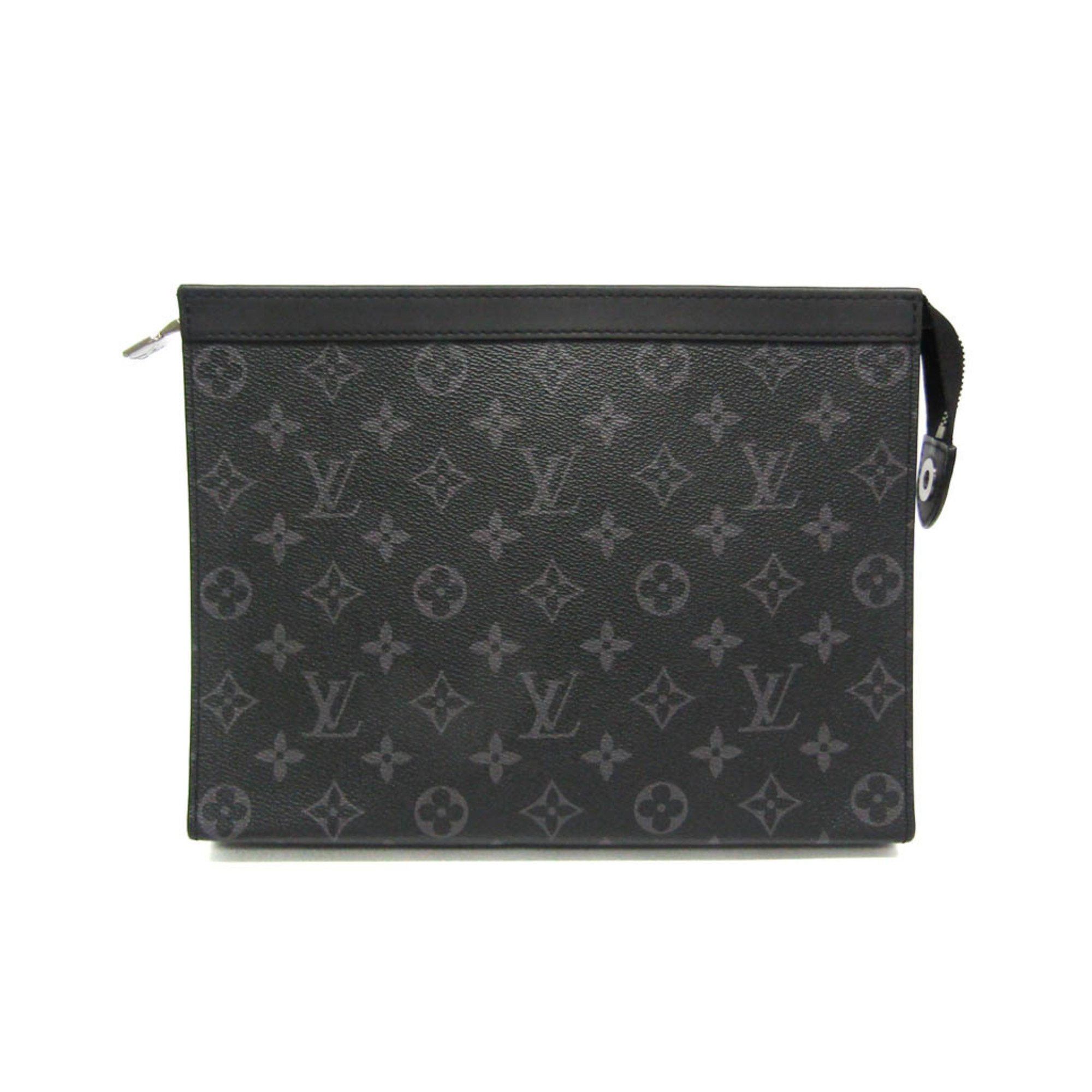 Louis Vuitton Louis Vuitton Monogram Eclipse Pochette Voyage MM M61692 Men's Clutch Bag Monogram Eclipse Size ONE SIZE - 1 Thumbnail