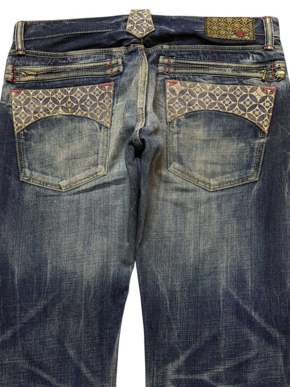 Eternal Vintage Japan Eternal Mud Wash Faded Whisker Straight Leg Size US 35 - 4 Thumbnail