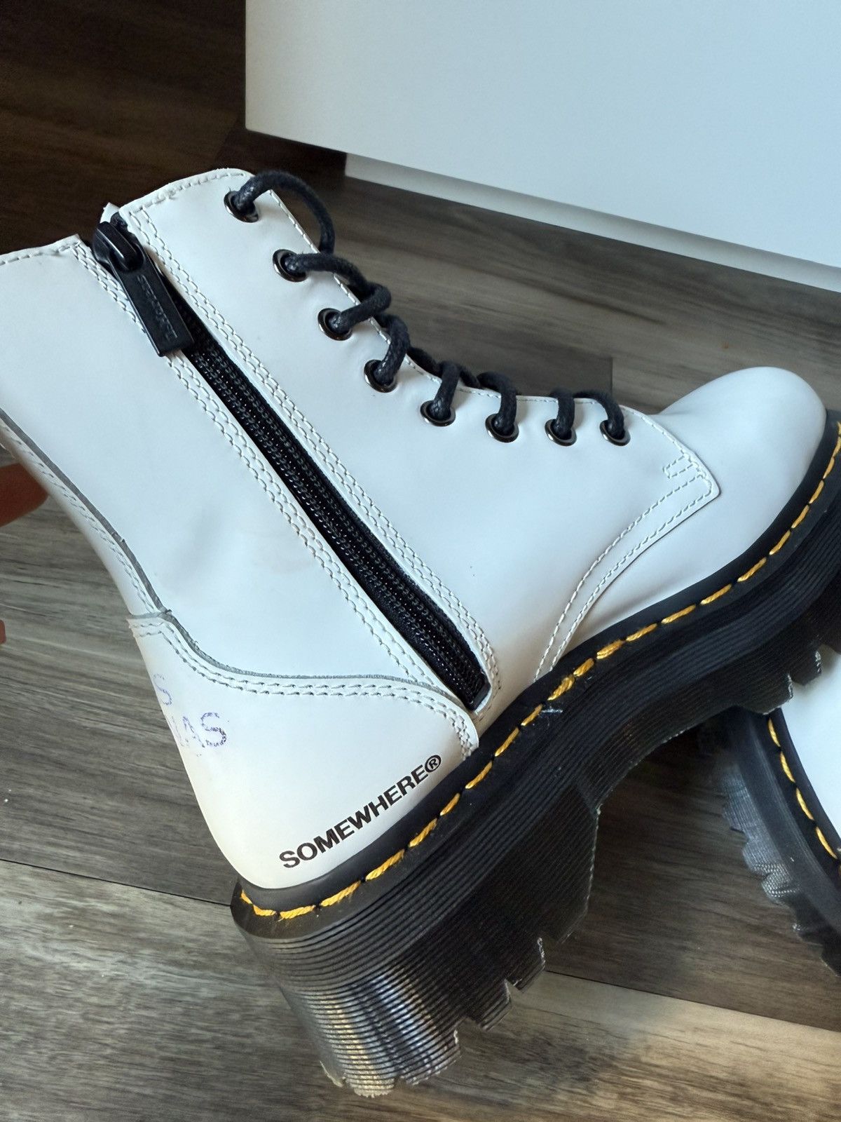 Dr. Martens Dr. Martens Rico Nasty Signed (Tattoo Ink) Jadon Boots, Rare Size US 7 / IT 37 - 13 Thumbnail