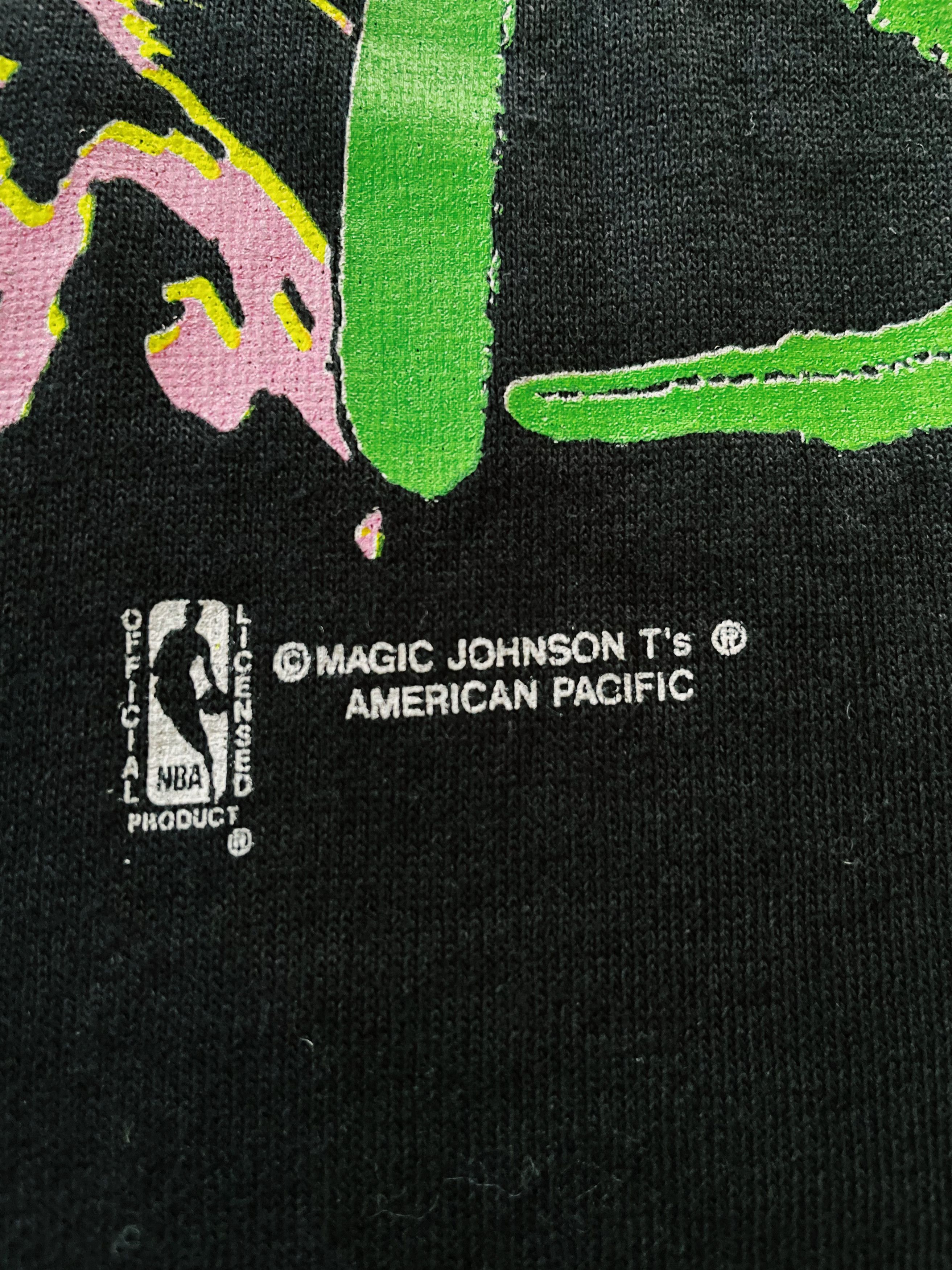 NBA × Vintage Vintage 80s NBA Boston Celtics Larry Bird T-shirt Black Size US L / EU 52-54 / 3 - 4 Thumbnail