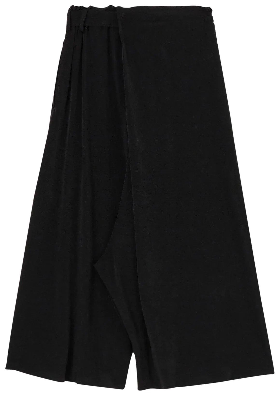 Yohji Yamamoto Yohji Yamamoto - Ta/TUXEDO DE CHINE WRAP SKIRT Wide PANTS Size 26" / US 2 / IT 38 - 2 Thumbnail