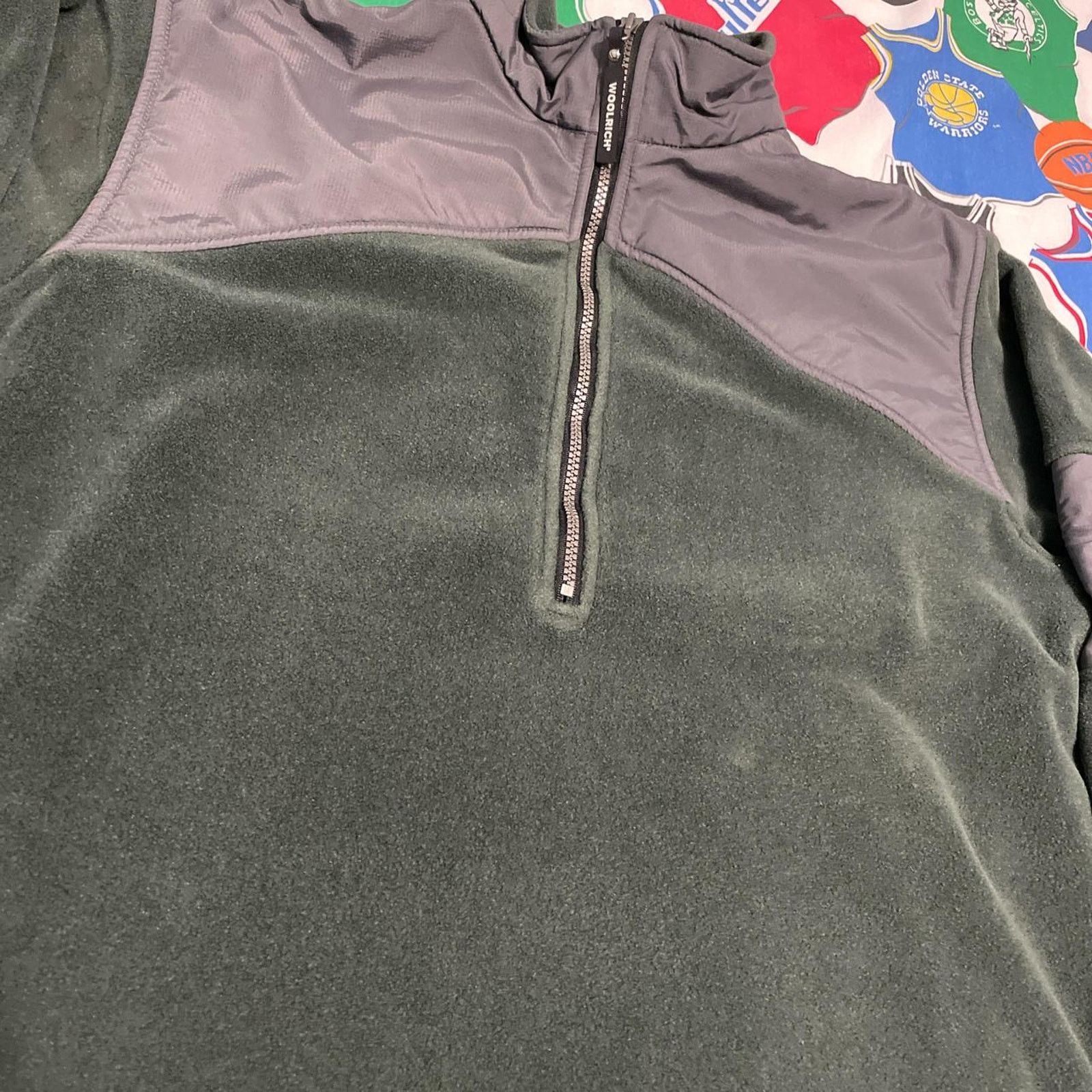 Vintage × Woolrich Woolen Mills Vintage Woolrich Quarter Zip Fleece Sweater 90s USA Size US M / EU 48-50 / 2 - 3 Thumbnail