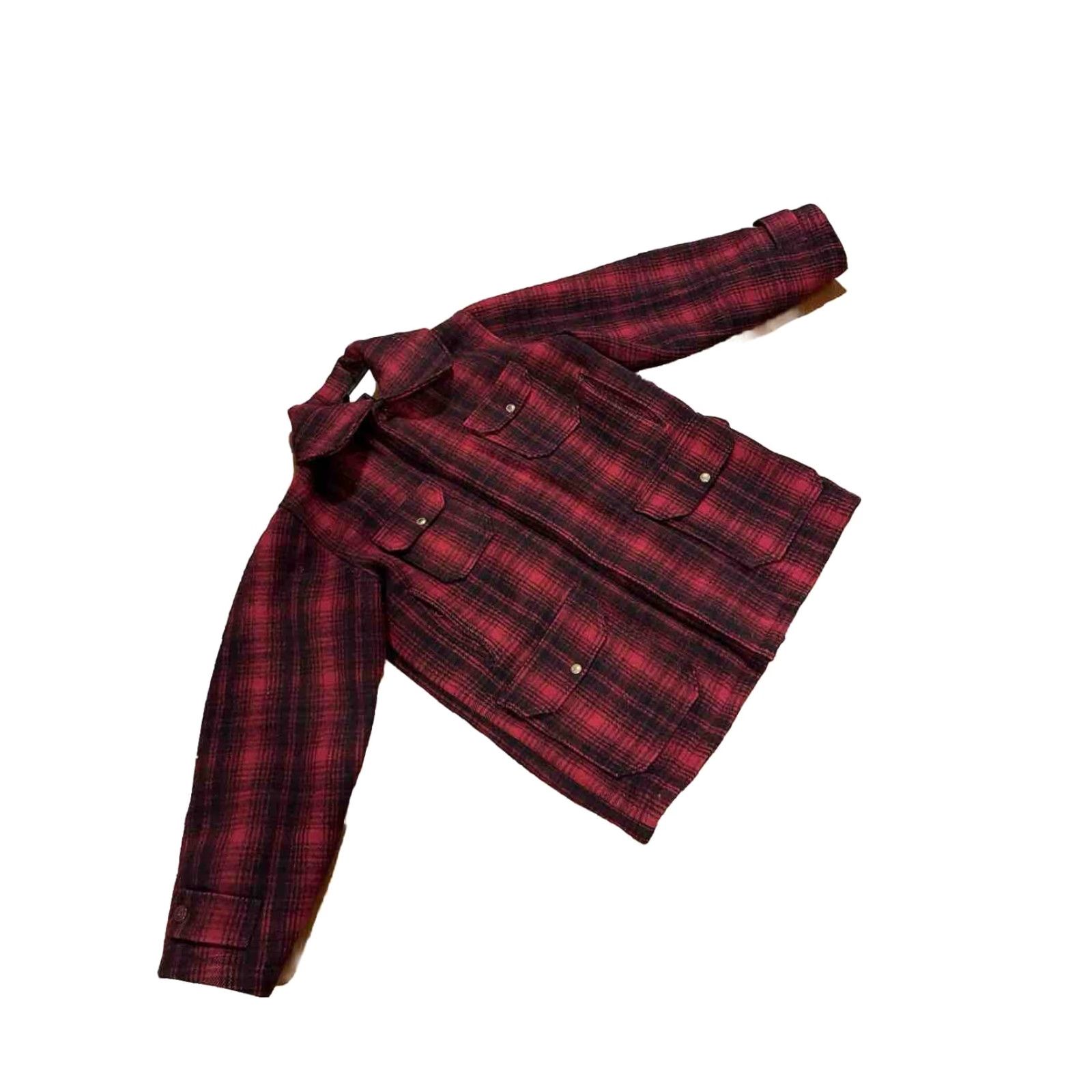 Vintage VINTAGE Woolrich Mackinaw 503 Buffalo Plaid Hunting Jacket Field Coat Sz 40 Size US XXS / EU 40 - 4 Thumbnail