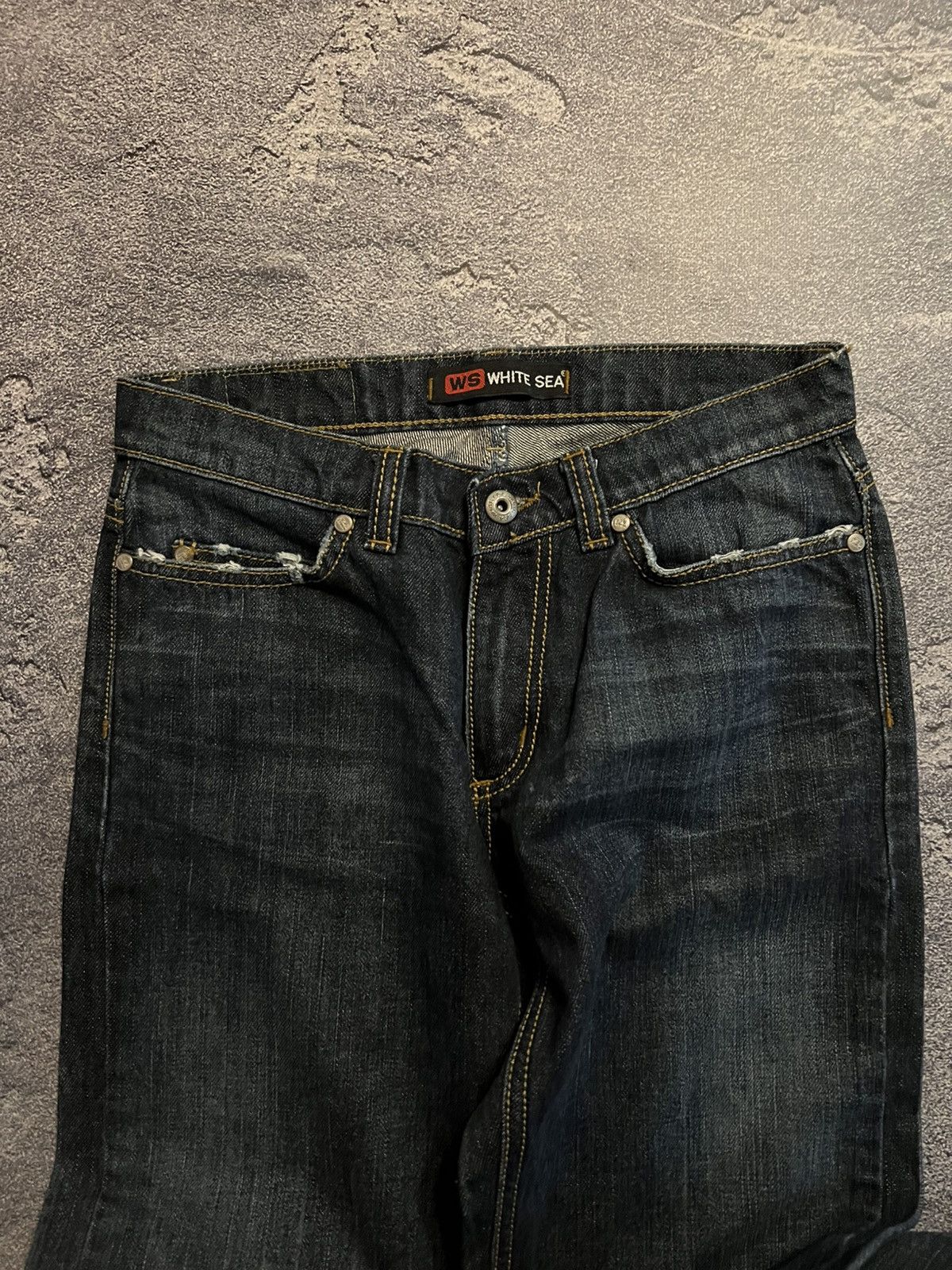 Vintage Japanese Grunge Heavyweight — Distressed Archive Slim Jeans Size US 32 / EU 48 - 4 Thumbnail