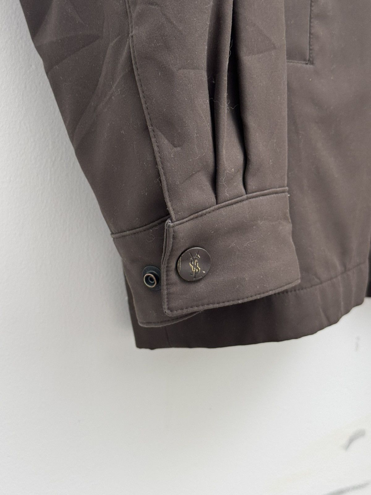 Yves Saint Laurent YSL Light Jacket - Por Homme - Brown Size US L / EU 52-54 / 3 - 4 Thumbnail