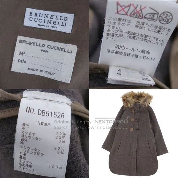 Brunello Cucinelli Brunello Cucinelli Lennon coat cashmere wool blended coat Size M / US 6-8 / IT 42-44 - 4 Thumbnail