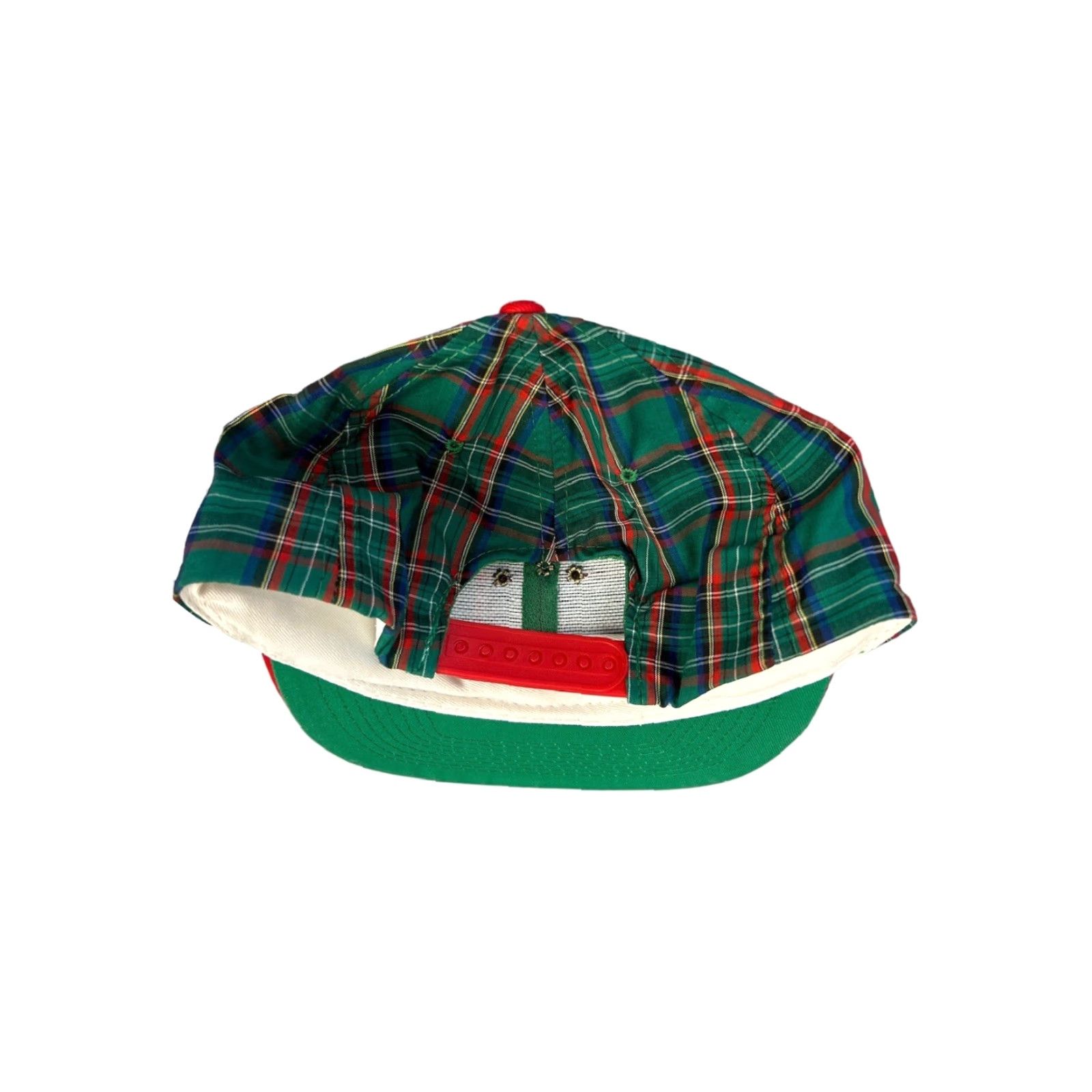 Vintage VINTAGE KC Hat One Size OSFA Green 90s Weed Snapback Plaid Tartan Green Red Bill Men Womens Boys Girls NWOT Deadstock Size ONE SIZE - 8 Thumbnail