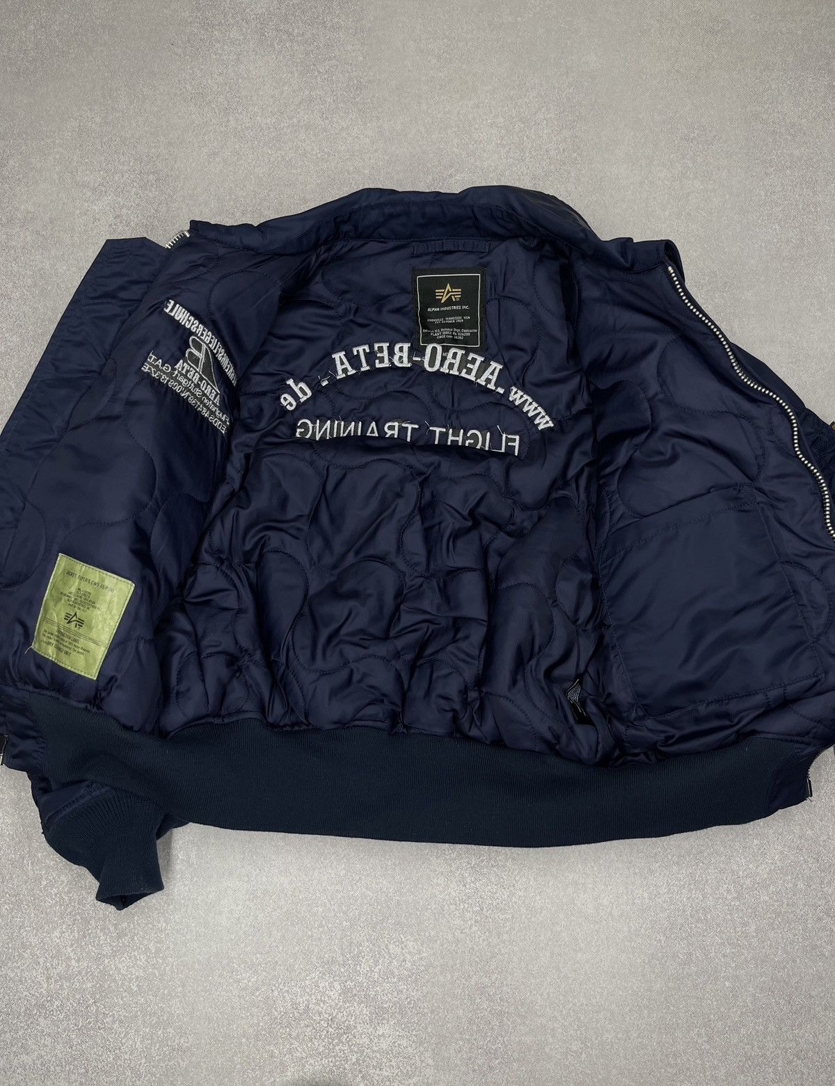 Alpha Industries Alpha Industries CWU 45 Flight Bomber Jacket Navy Nylon Size US M / EU 48-50 / 2 - 11 Thumbnail