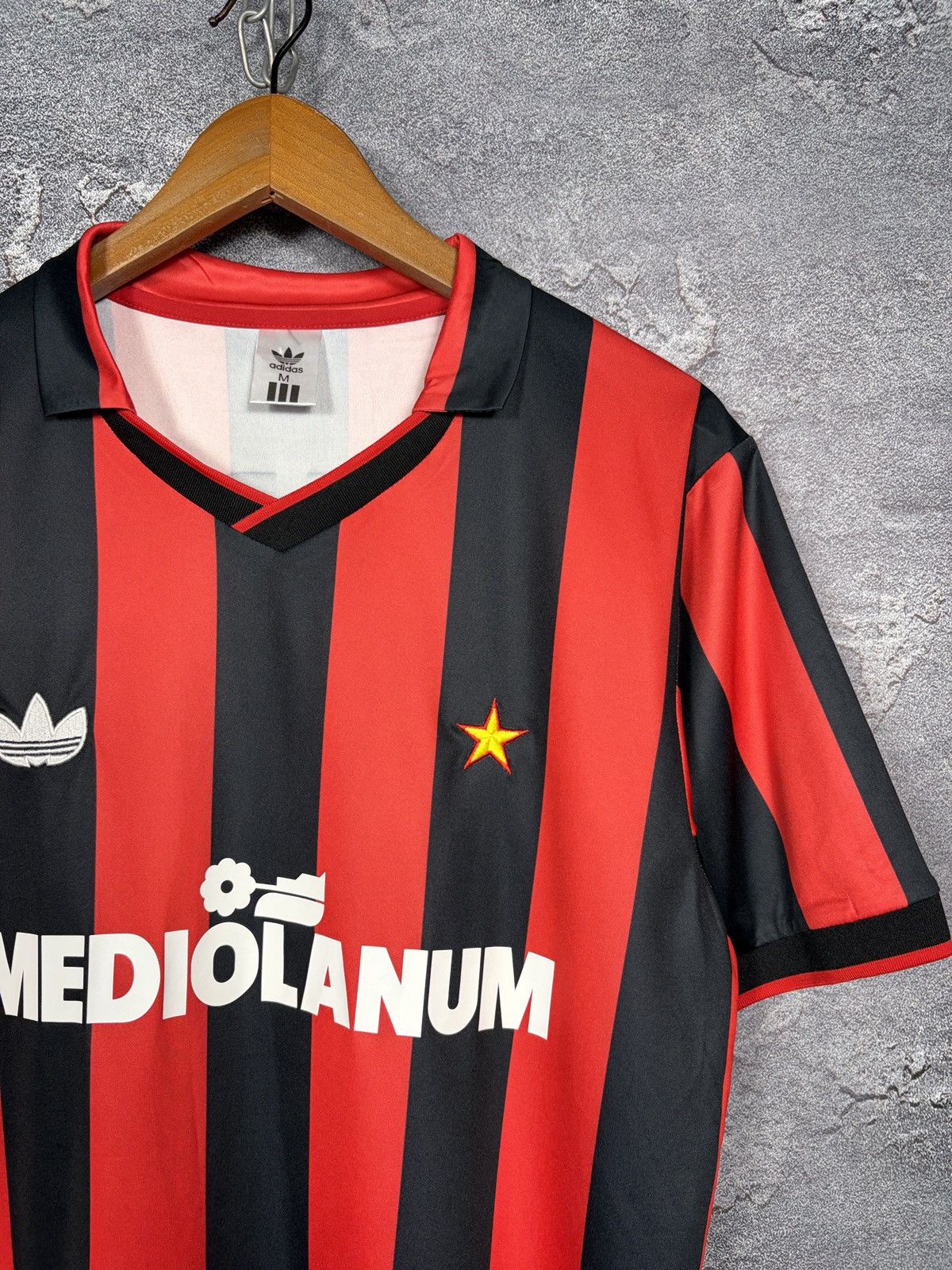 Adidas Vintage 1990 AC Milan #3 Maldini Jersey T-shirt Size US M / EU 48-50 / 2 - 6 Thumbnail