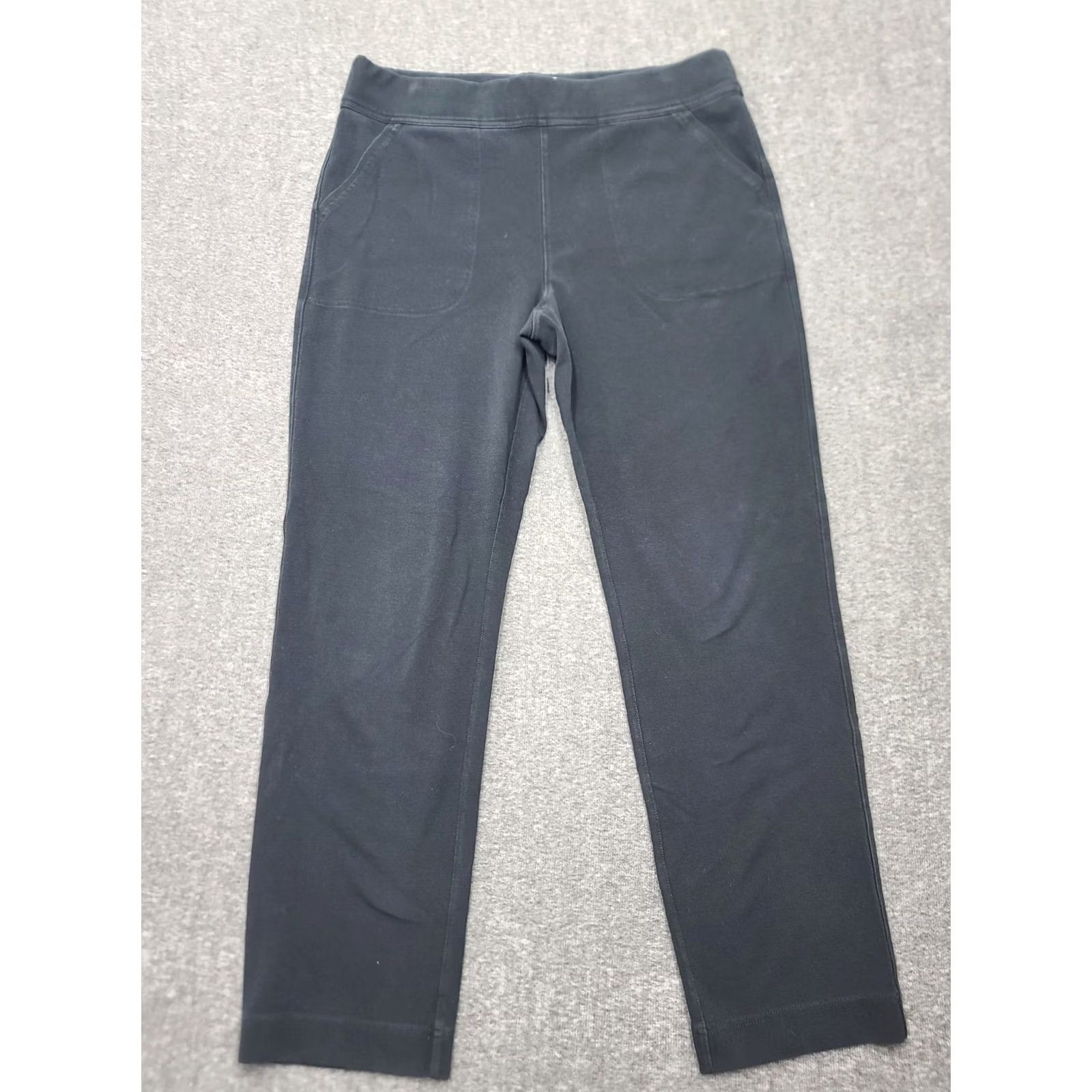 Vintage Duluth Trading NoGA Naturale Slim Leg Pants Black Womens L Athleisure Size 36" / US 14 / IT 50 - 2 Thumbnail