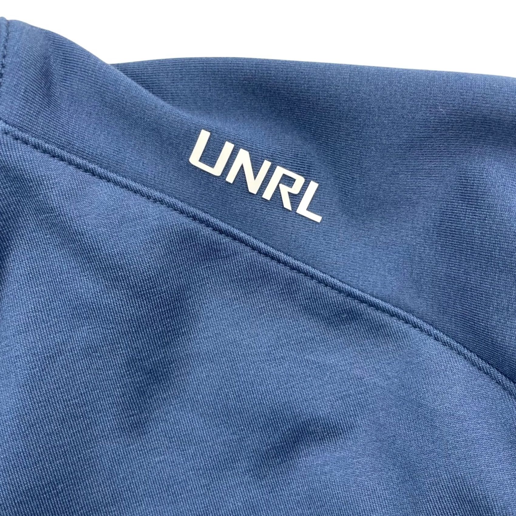 Vintage UNRL Men’s Performance Pullover Sweatshirt Navy Blue 2XL Fleece Lined Mock Neck Long Sleeve Logo Zipper Pockets Activewear Casual Pullover Mens Size US XXL / EU 58 / 5 - 3 Thumbnail