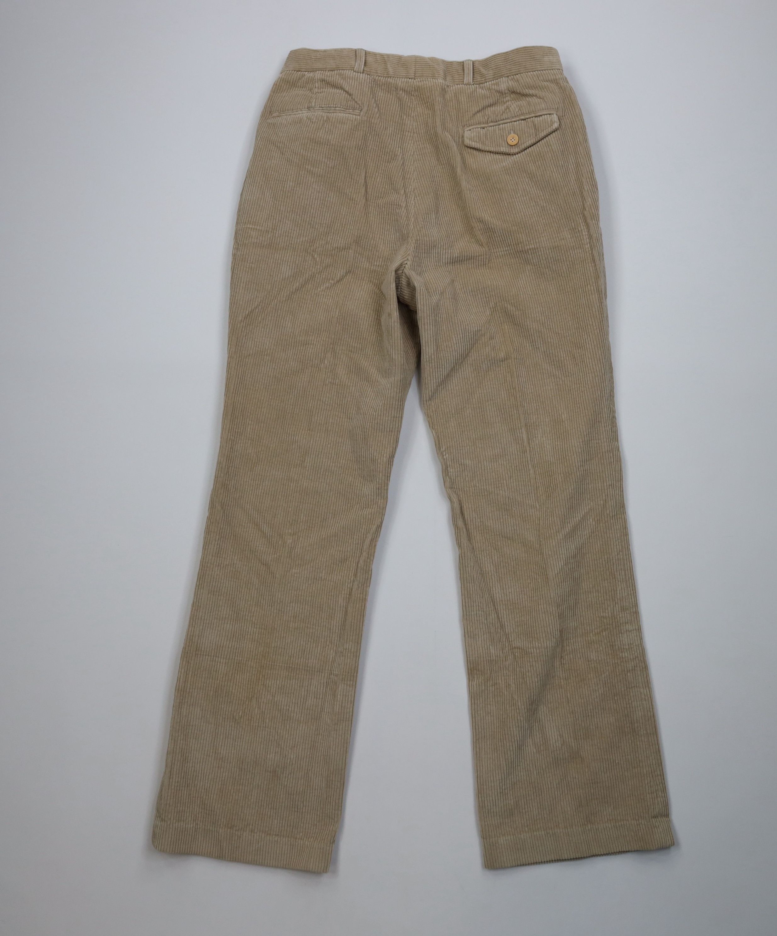 Vintage Vintage 70s Streetwear Wide Leg Corduroy Chino Pants Beige Size US 32 / EU 48 - 11 Thumbnail