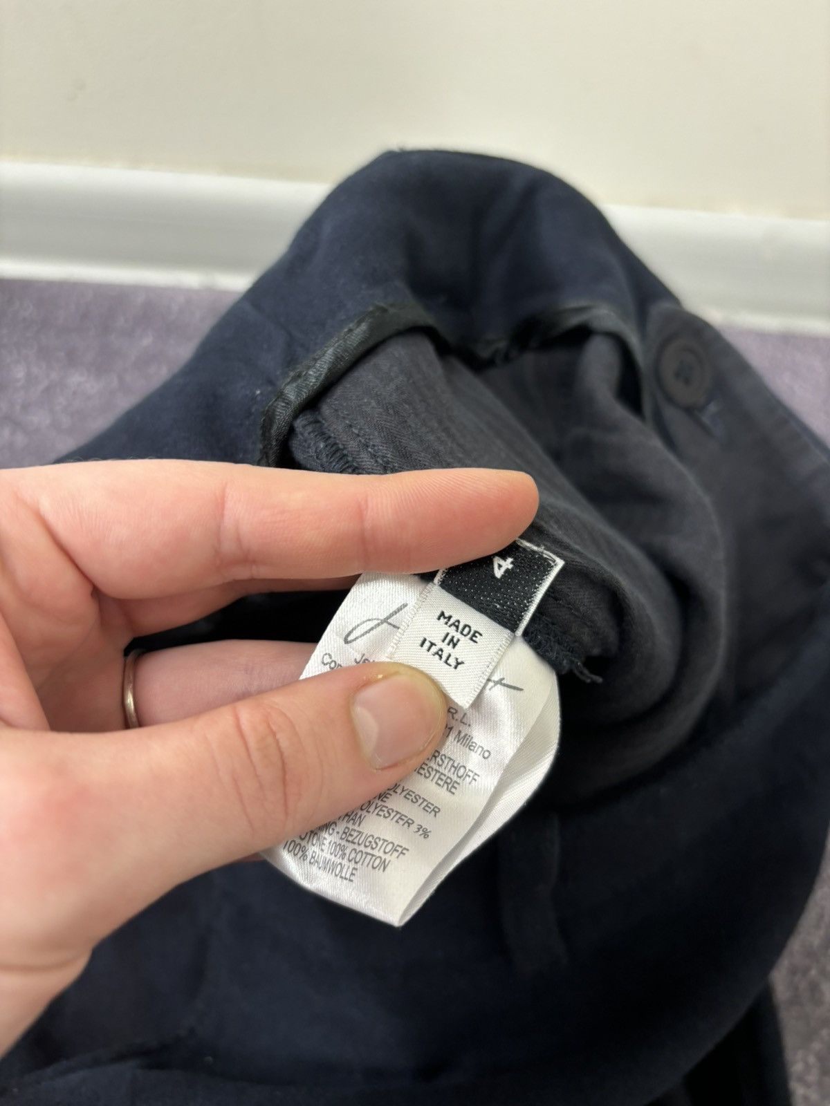 JET SET Jet Set Men’s Viscose Blend Navy Blue Soft Pants Trousers Size US 38 / EU 54 - 11 Thumbnail