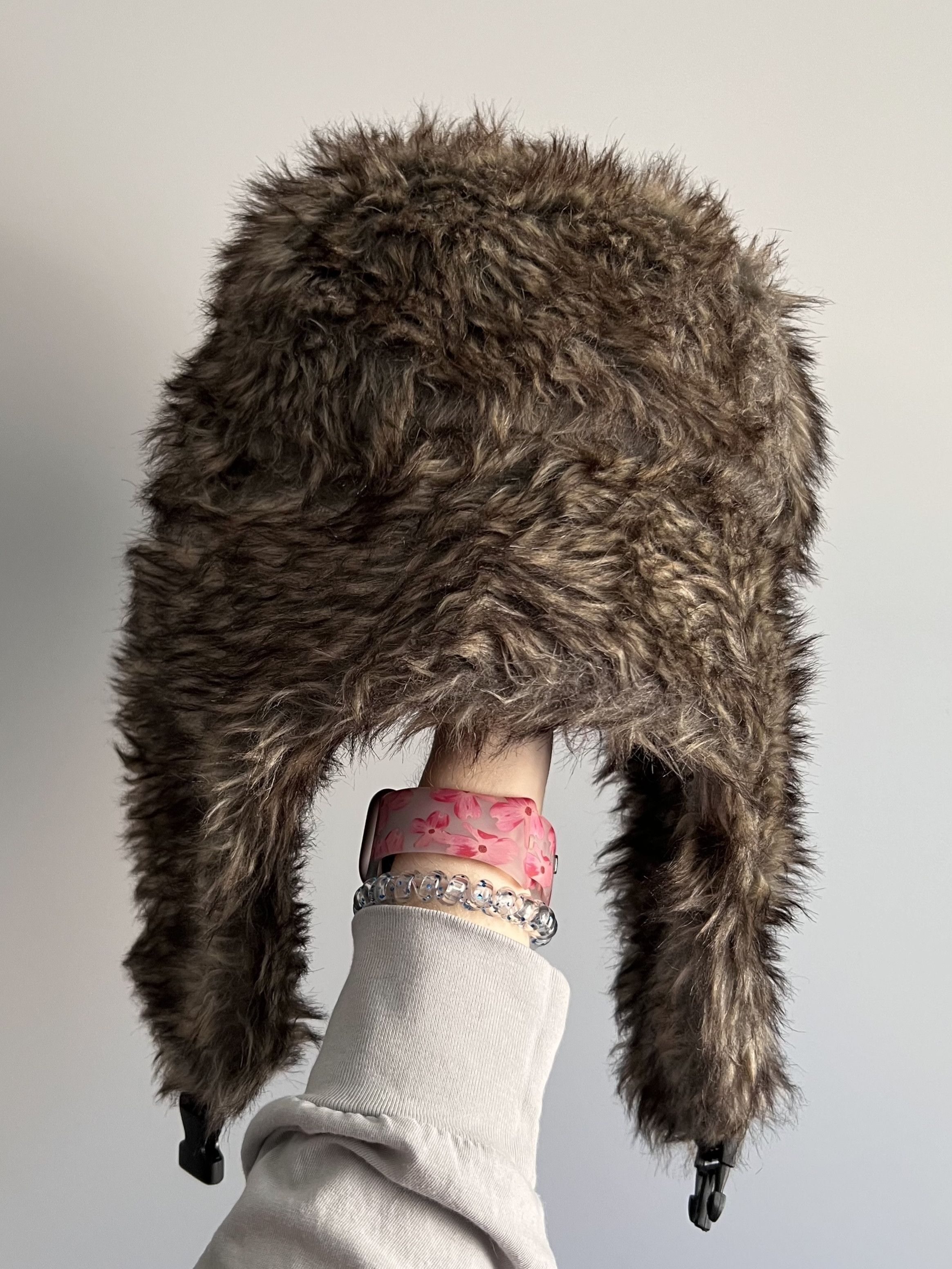Other Vintage Y2k Mohair Fuzzy Hat Ushanka Punk Winter Size ONE SIZE - 5 Thumbnail