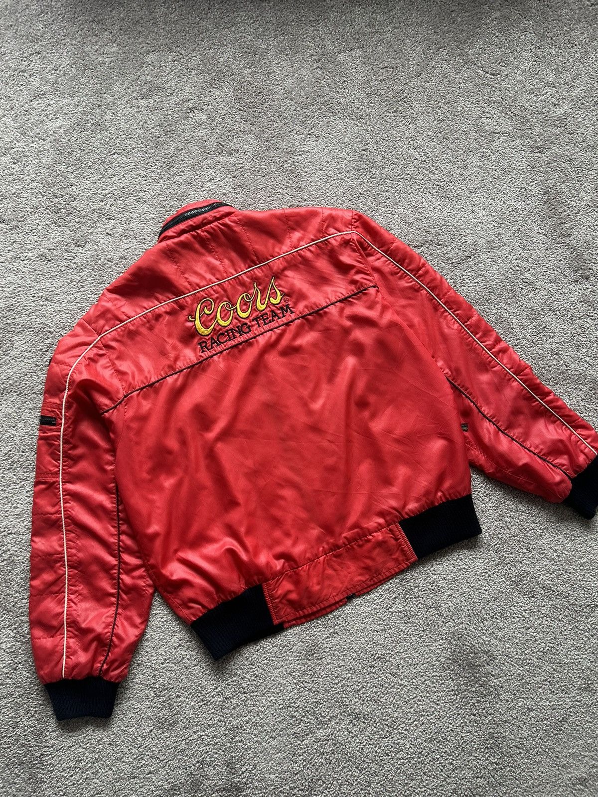 Japanese Brand × Vintage Vintage The Mongoose Coors Racing Team Bomber Jacket Size US M / EU 48-50 / 2 - 10 Thumbnail