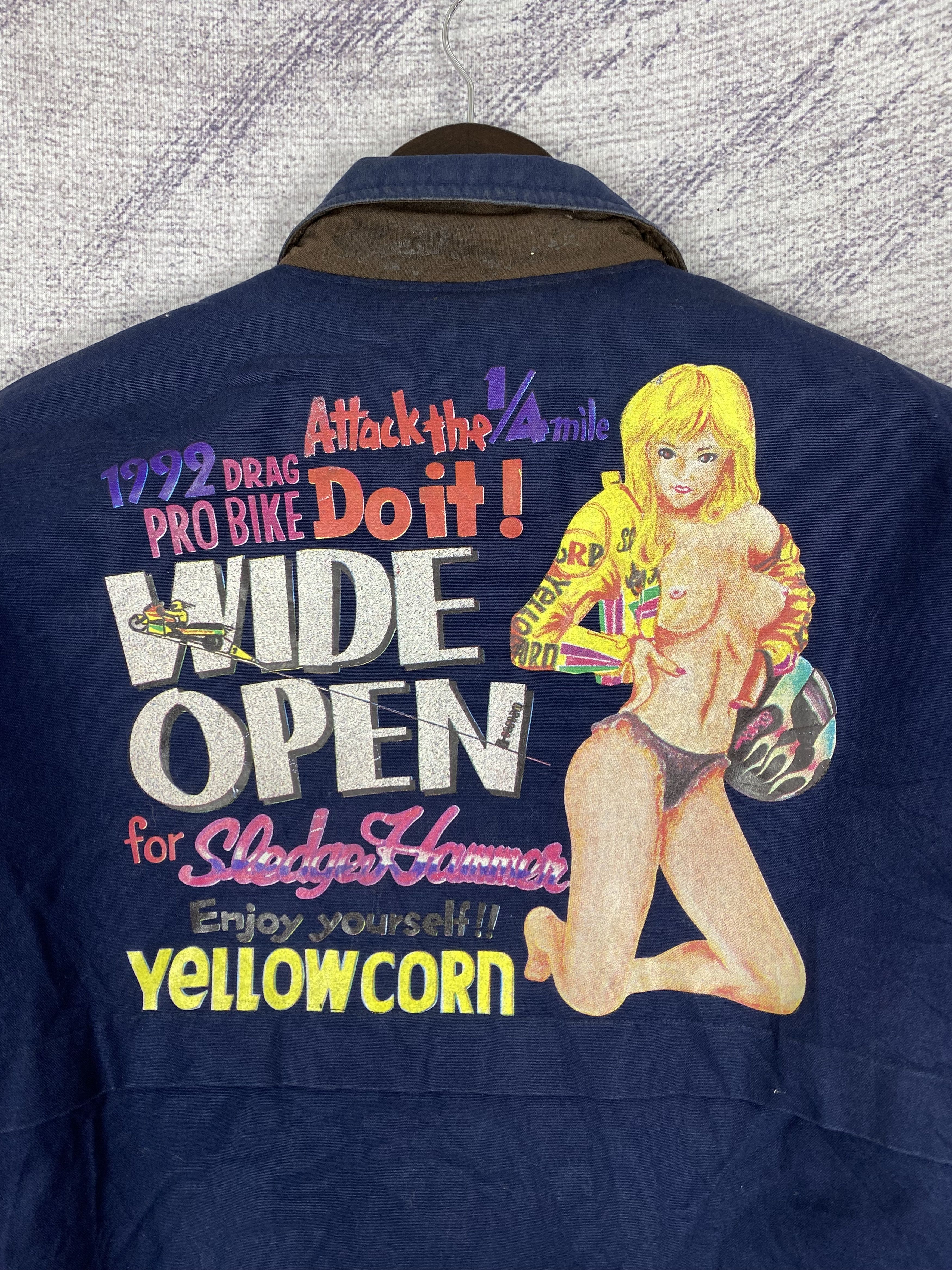 Other Vintage Yellow Corn Backside Cartoon Zip Up Canvas Jacket Size US L / EU 52-54 / 3 - 7 Thumbnail