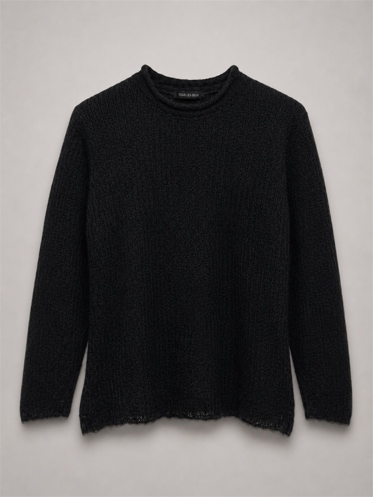 Japanese Brand TOUS LES DEUX Mohair Japenese Grungge Sheer Long Sleeve Size US M / EU 48-50 / 2 - 1 Thumbnail