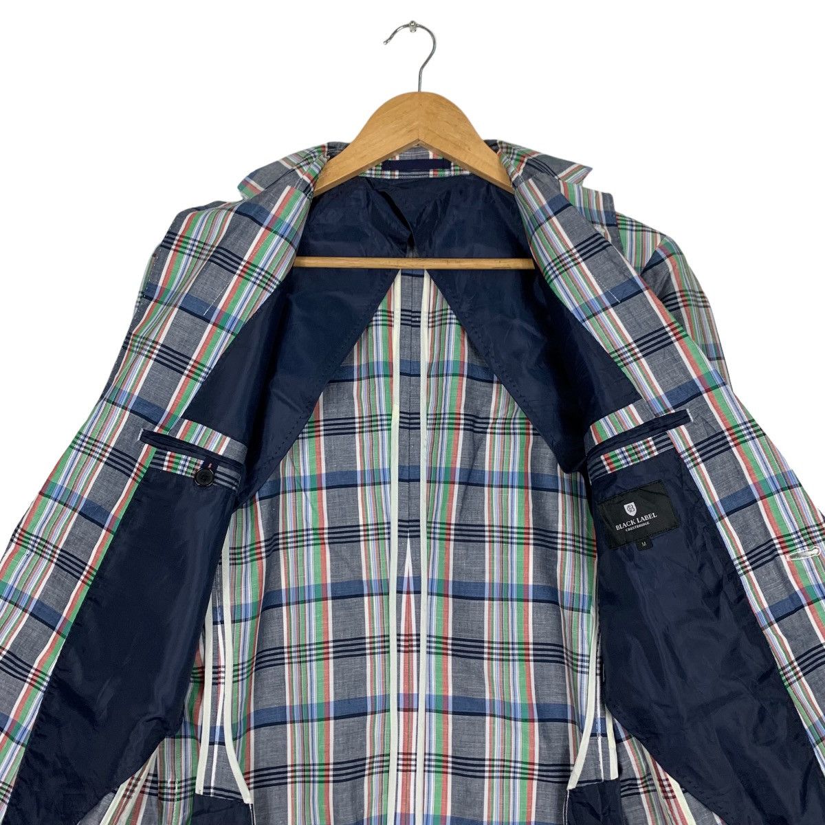 BLACK LABEL Crestbridge Checked Suit Jacket #0943-C42