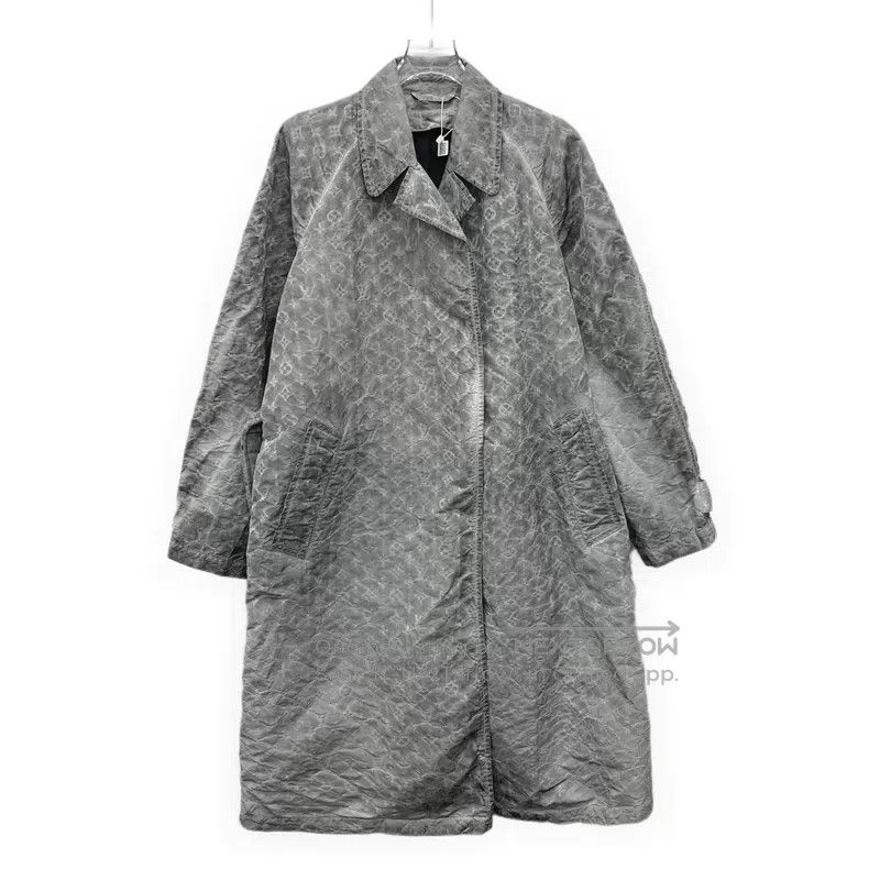 Louis Vuitton Louis Vuitton Grey logo presbyopic full print wool lapel l Size 4XL / US 24-26 - 1 Thumbnail