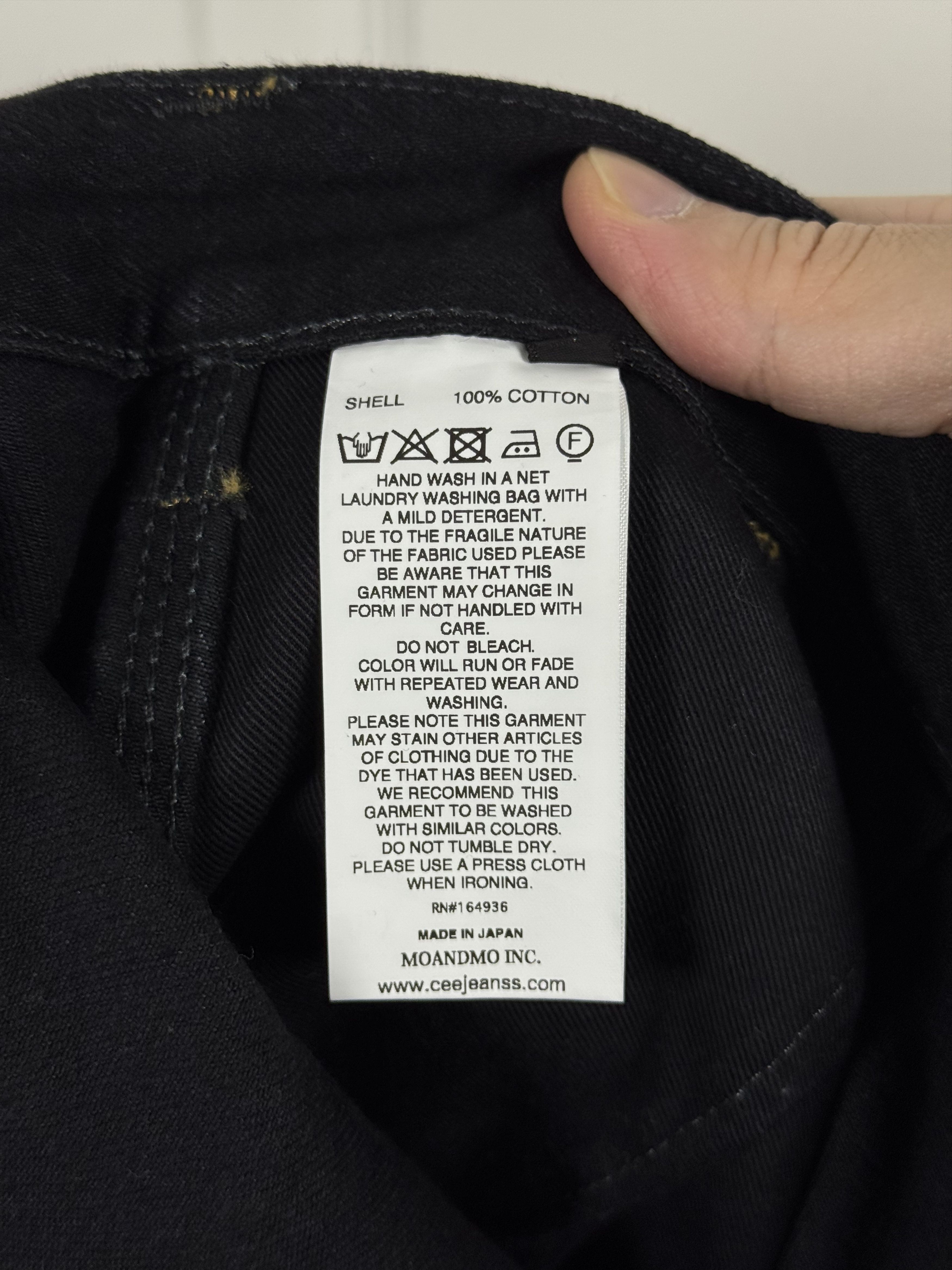 Other Cee Jeanss Made in Japan Black Jeans 34 Size US 34 / EU 50 - 6 Thumbnail