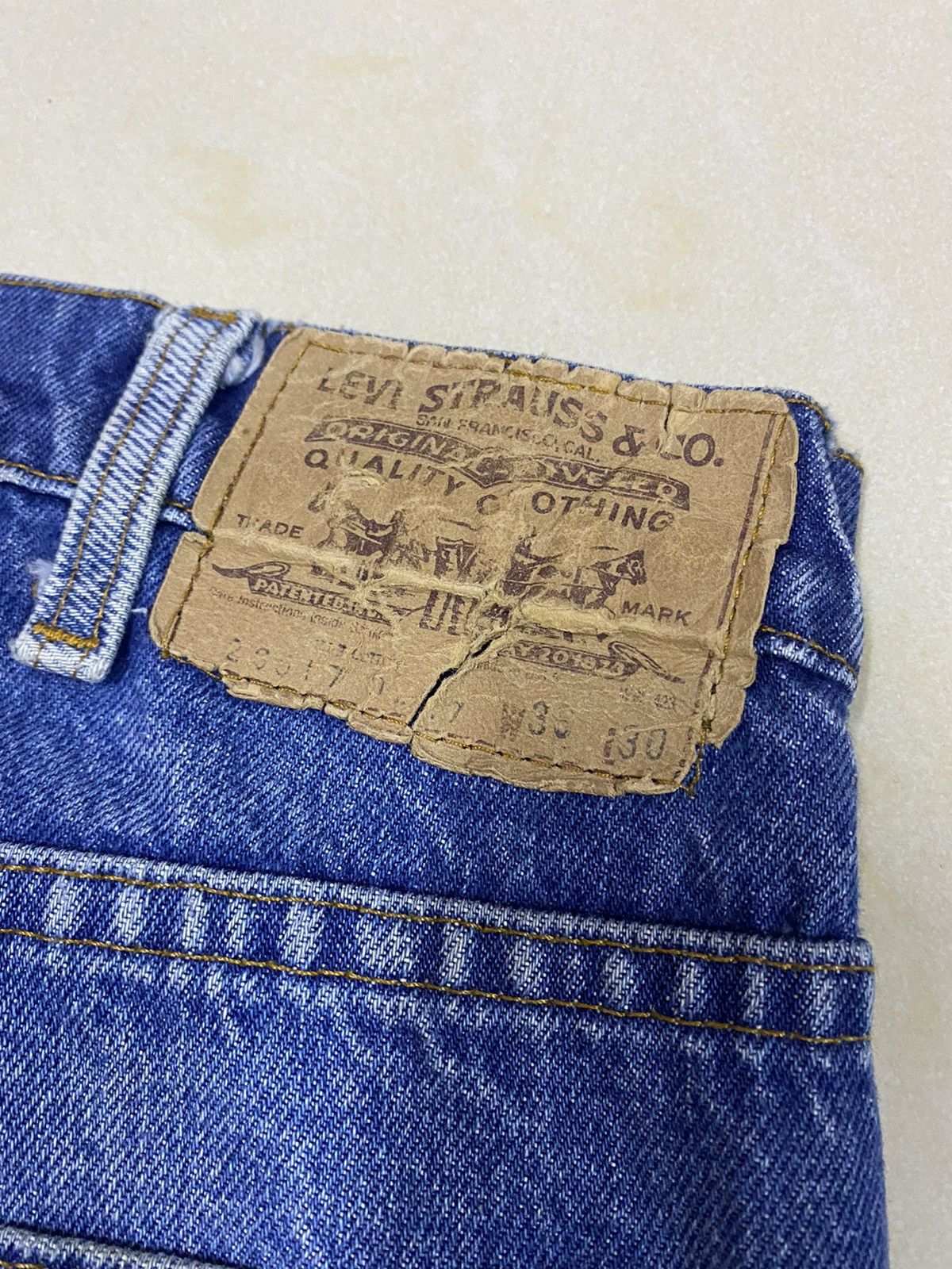 Levi's × Vintage Vintage Levis 517 Orange Tab Distressed Rusty Flared Denim Size US 34 / EU 50 - 15 Thumbnail