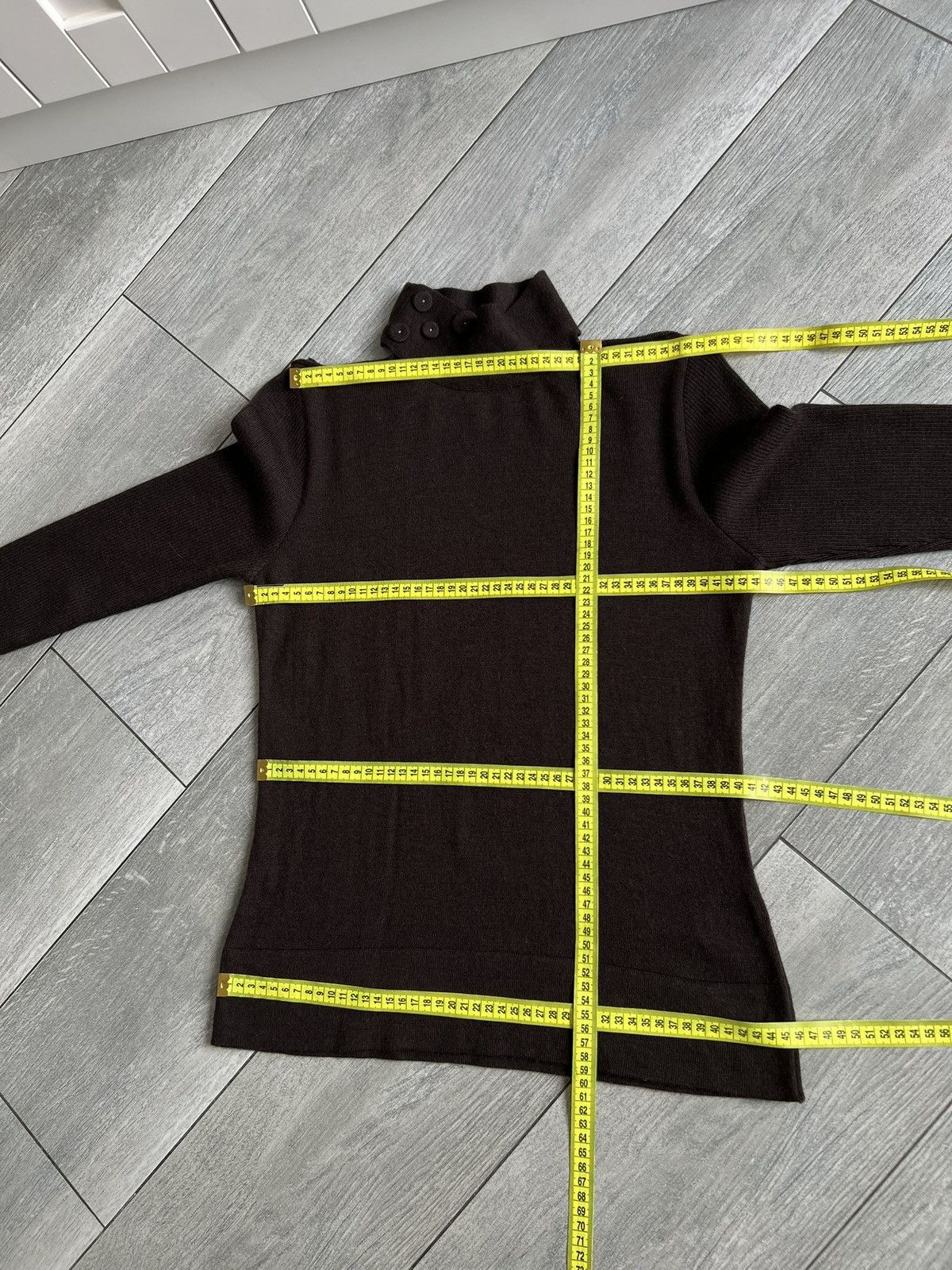 Other Crea Concept Long Sleeve Wool Sweater Open Shoulders Size S Size S / US 4 / IT 40 - 17 Thumbnail