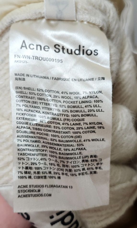 Acne Studios Acne Studios Wool Pants Designer Avantgarde Alternative Size 34" / US 12 / IT 48 - 8 Thumbnail