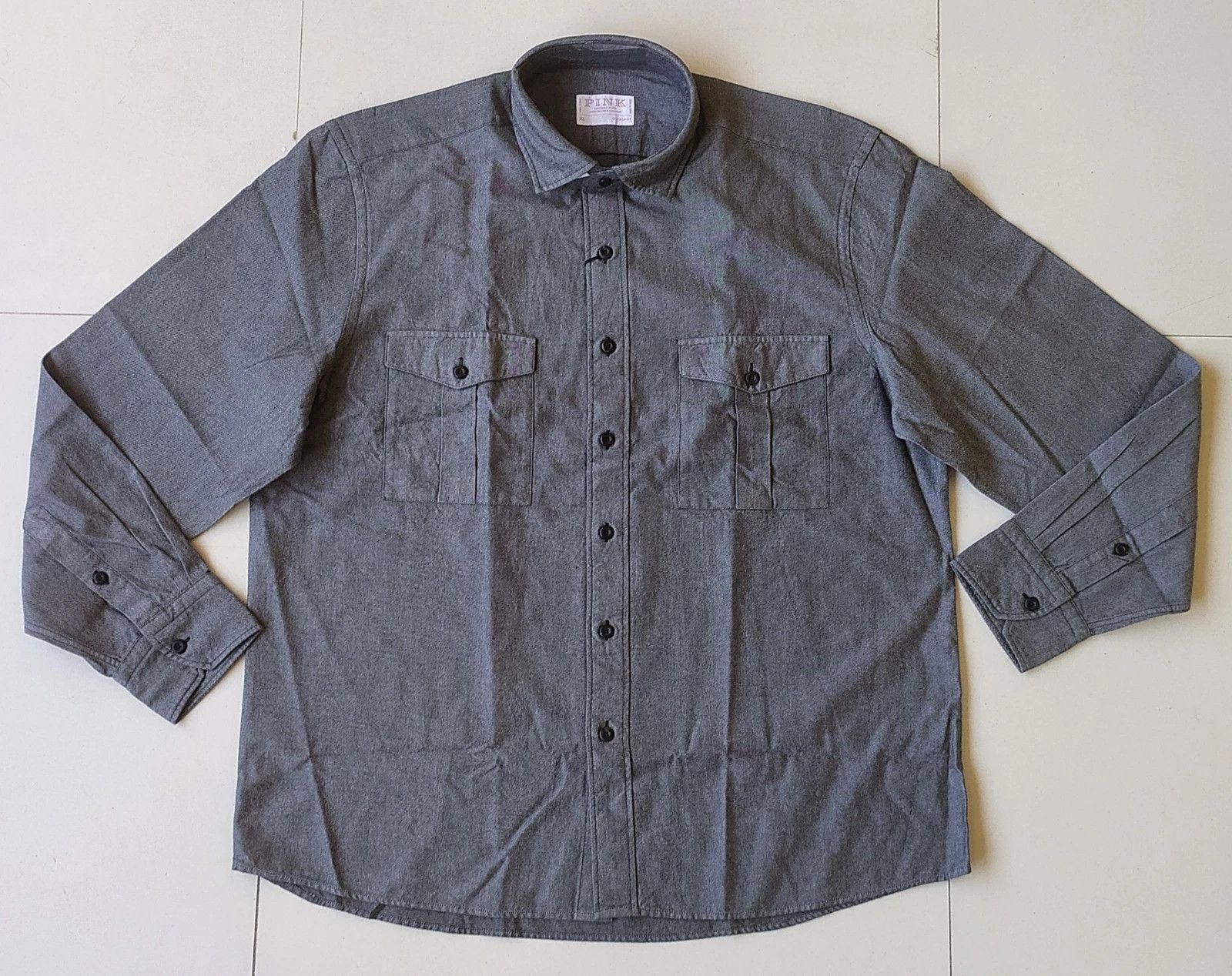 Thomas Pink Thomas Pink Loose Fit Chambray Denim Utility Shirt T 125 Size US XL / EU 56 / 4 - 2 Thumbnail