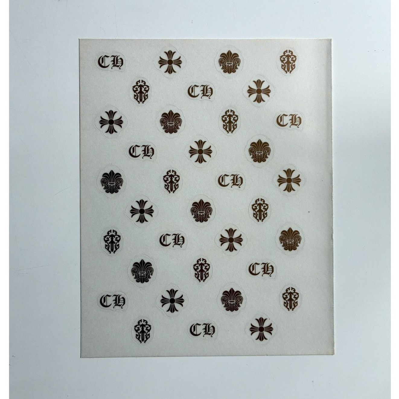 Chrome Hearts × Japanese Brand × Vintage Chrome Hearts rare Sticker sheet (Gold) Size ONE SIZE - 1 Thumbnail