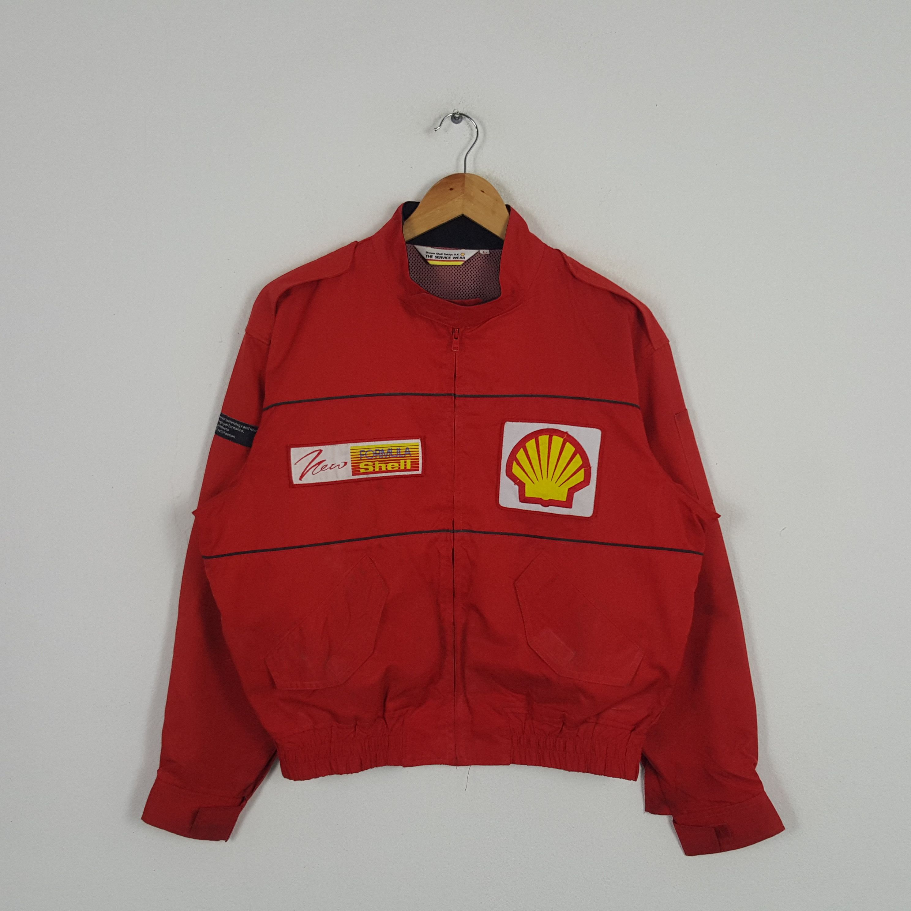 Ferrari × Vintage Vintage Shell Formula One Yuasa 1887 Ferrari Racing Jacket Size US L / EU 52-54 / 3 - 3 Thumbnail
