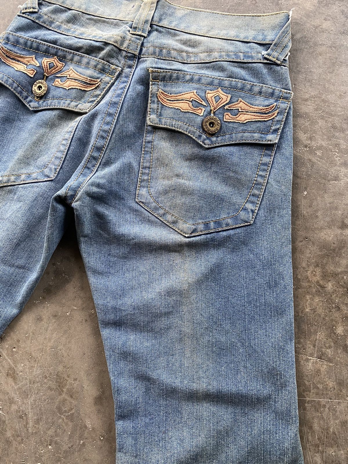 Hysteric Glamour × Japanese Brand Flare Jeans Japanese No boundaries Distressed 30x29 Size US 30 / EU 46 - 13 Thumbnail