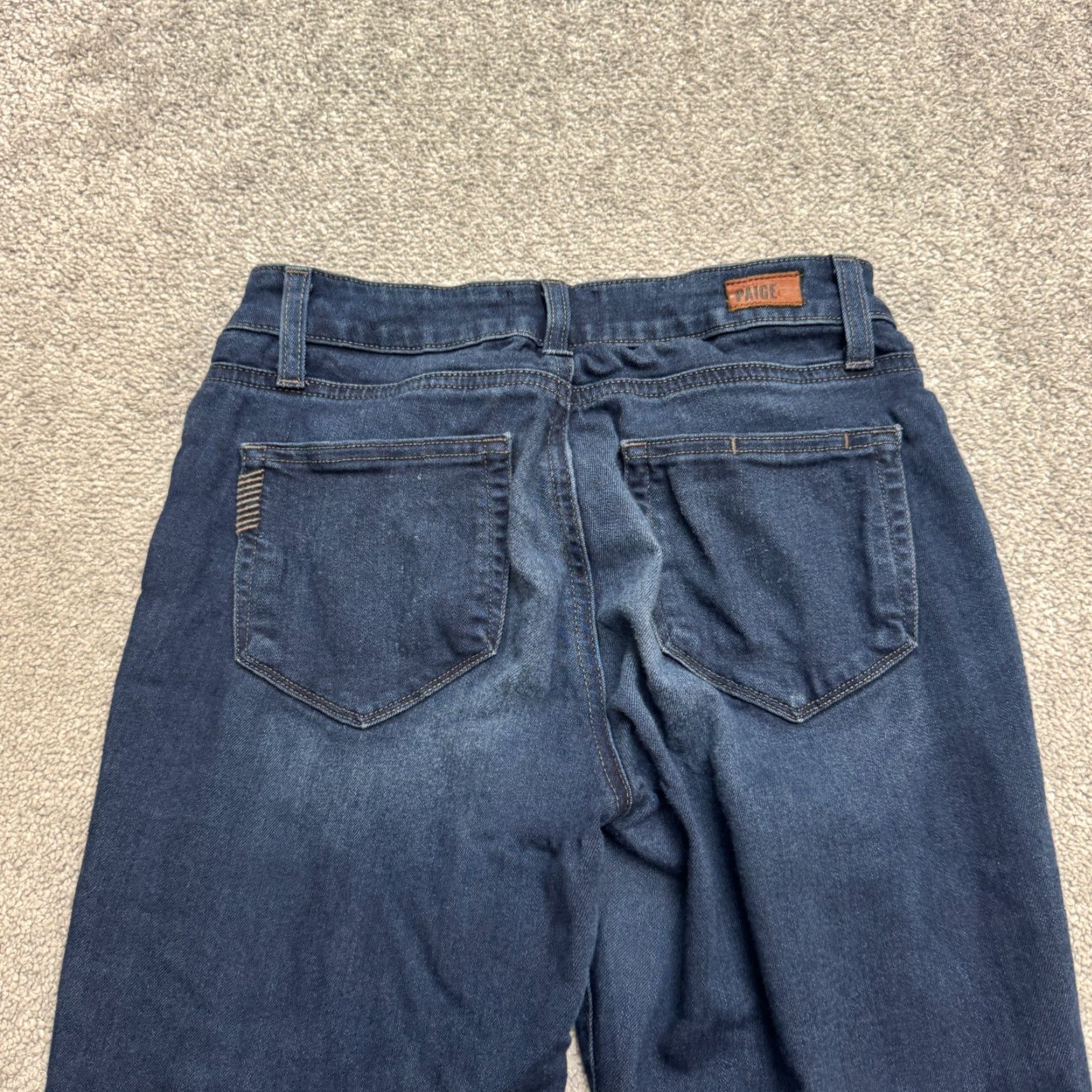Paige VINTAGE Paige Verdugo Skinny Jeans Womens 26 Blue Dark Wash Mid Rise Denim 28in Inseam Streetwear Size 26" / US 2 / IT 38 - 3 Thumbnail