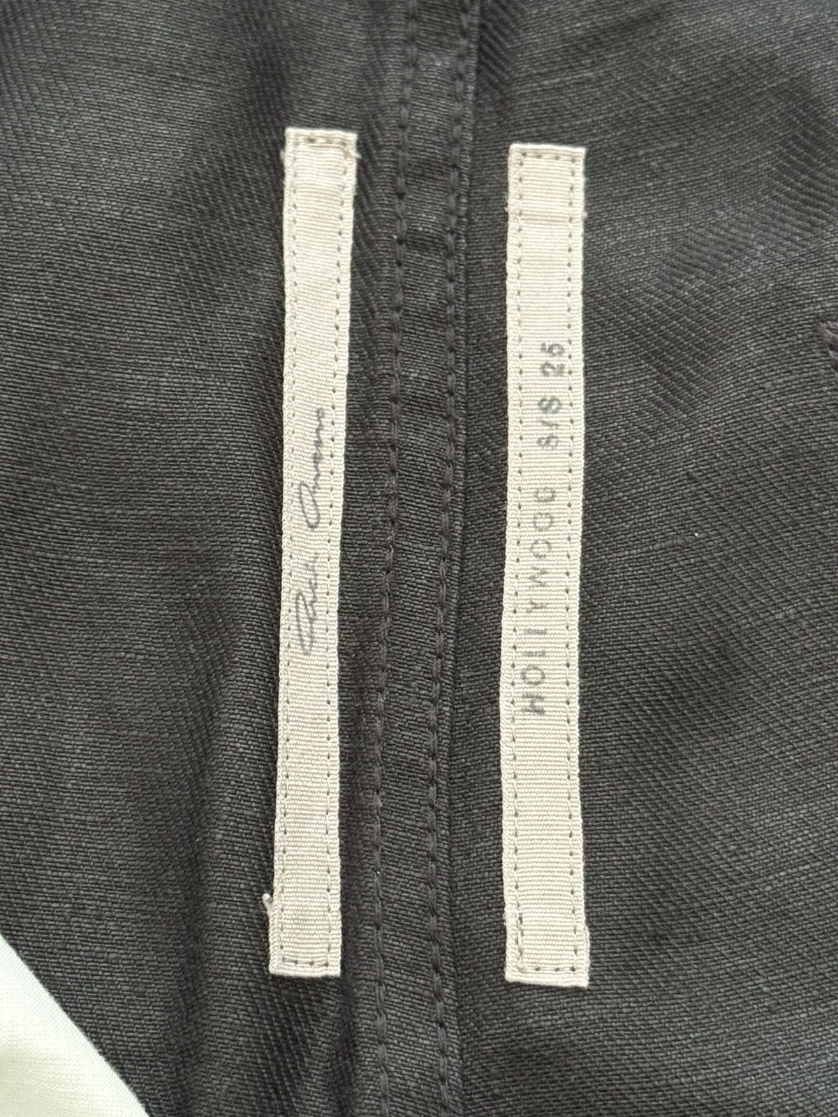 Rick Owens SS25 Rick Owens Mainline Hollywood Geth Cuttoff Linen Shorts Size US 31 - 8 Thumbnail