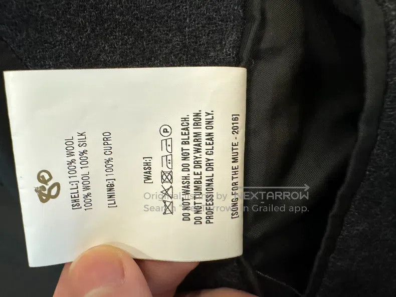 Song For The Mute SONG FOR THE MUTE overcoat Size US S / EU 44-46 / 1 - 7 Thumbnail