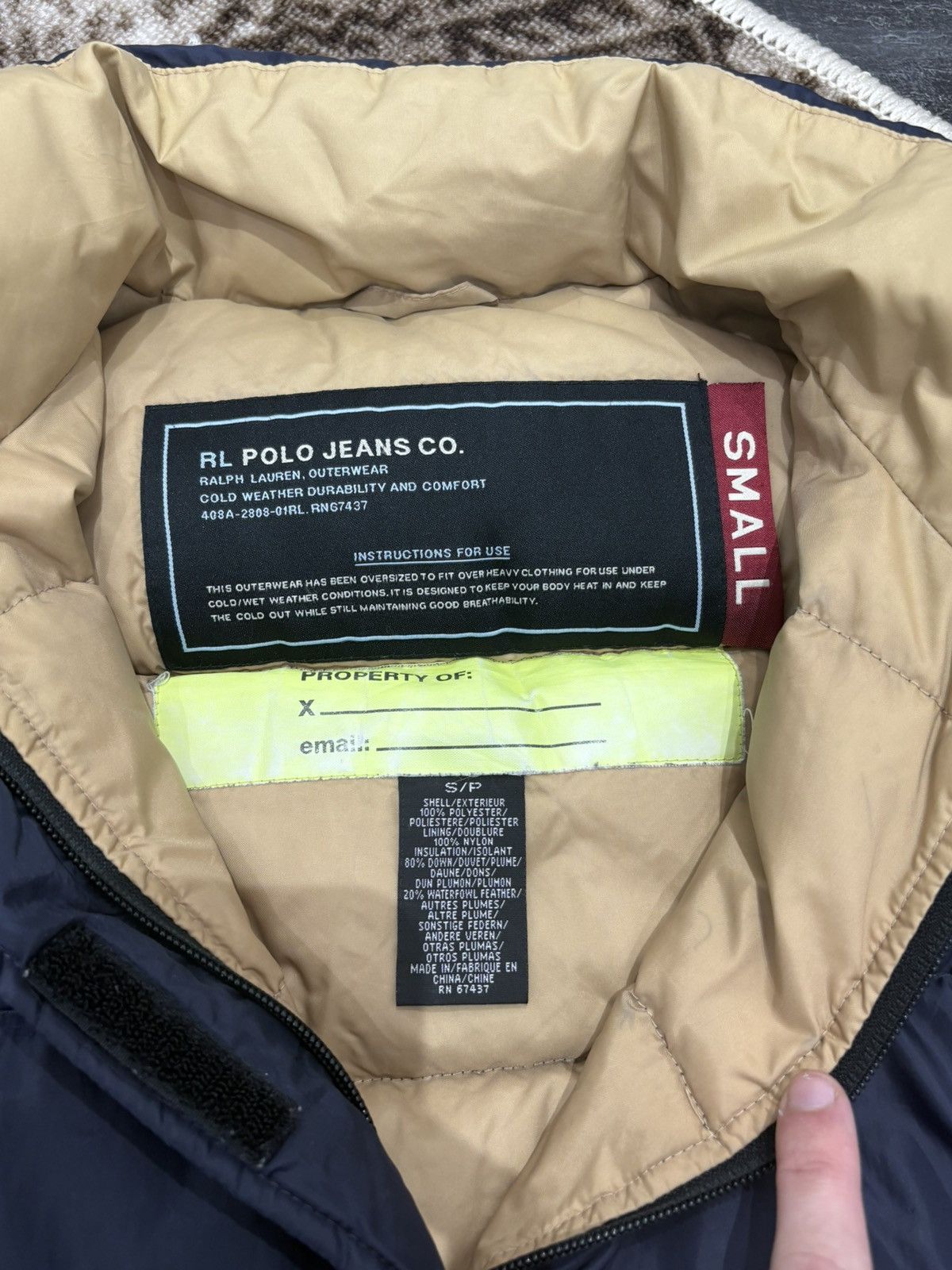 Ralph Lauren 00s Vintage Ralph Lauren Light Puffer Retro Down Jacket Rare Size US S / EU 44-46 / 1 - 5 Thumbnail