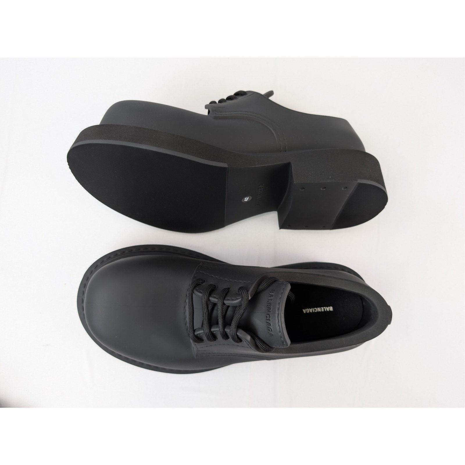 Balenciaga o1rshd1 Full eva Steroid Derby Boots in Black Size US 9 / EU 42 - 1 Thumbnail