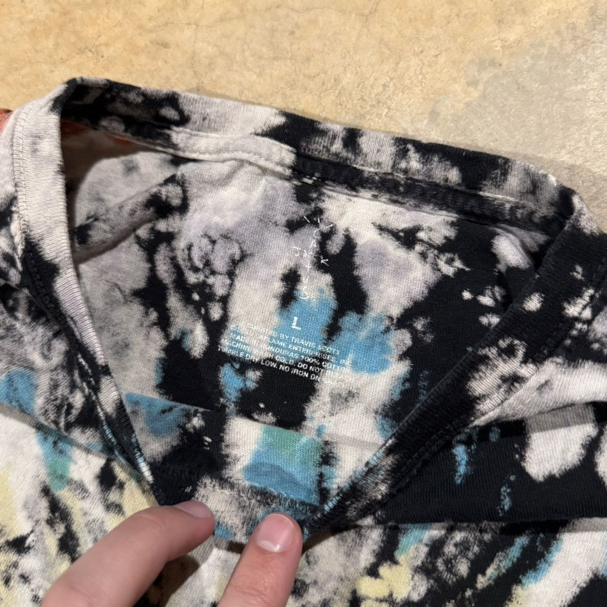 Travis Scott Travis Scott Highest In The Room Tie Dye Rap Tee Size US L / EU 52-54 / 3 - 7 Thumbnail